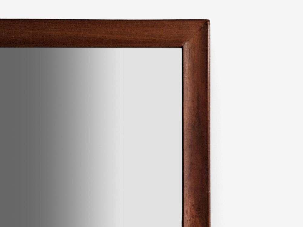 American Mid-Century Modern, Large Wall Mirror, Walnut, USA, 1950s