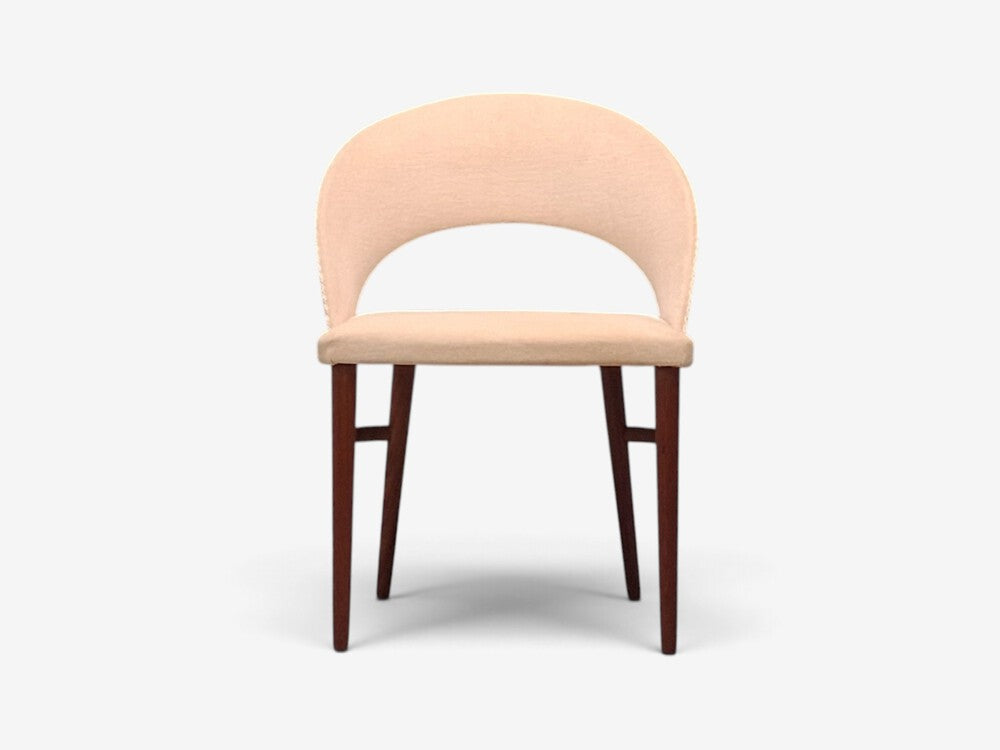 Bertil Fridhagen, Swedish Modern, Vanity Chair, Wood, Upholstery, Sweden, 1960s