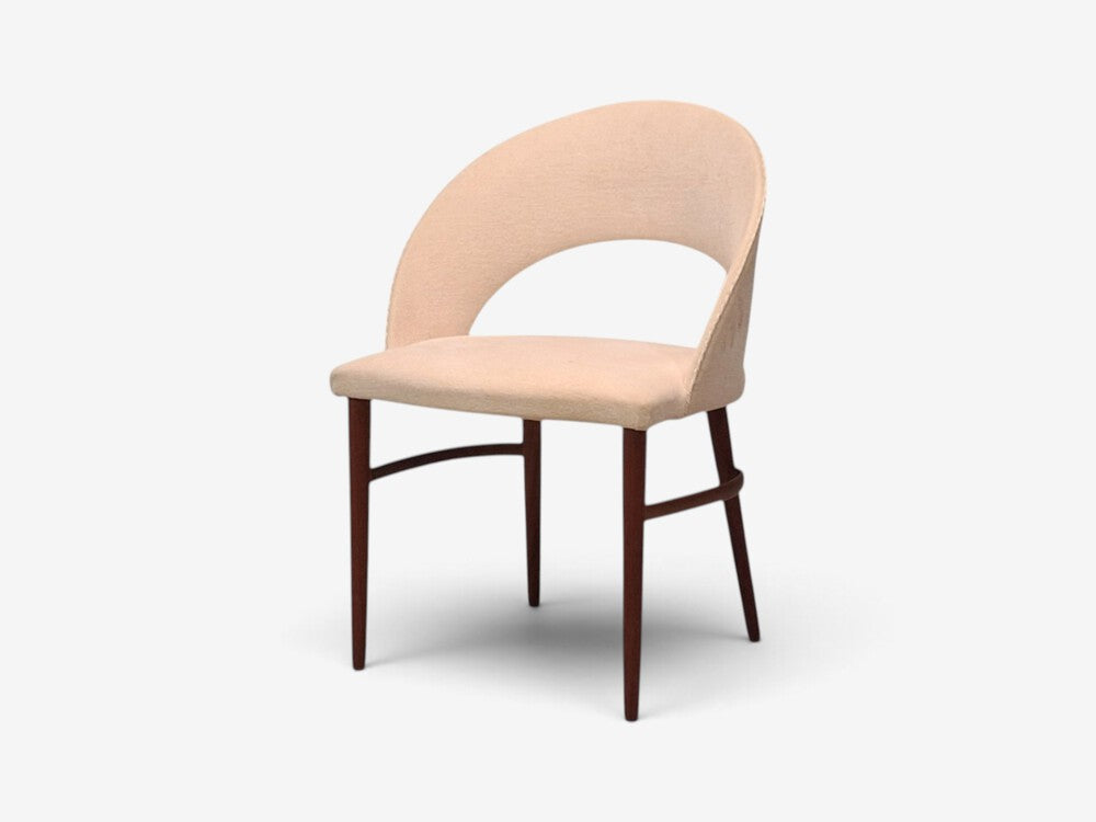 Bertil Fridhagen, Swedish Modern, Vanity Chair, Wood, Upholstery, Sweden, 1960s