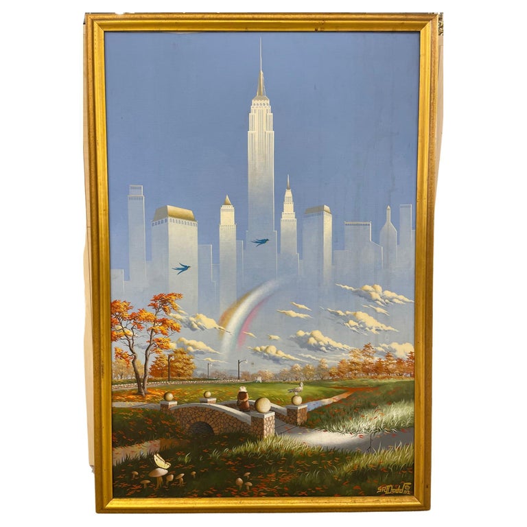 Framed Steve R. Dodd Sci-Fi Fantasy Illustration Painting
