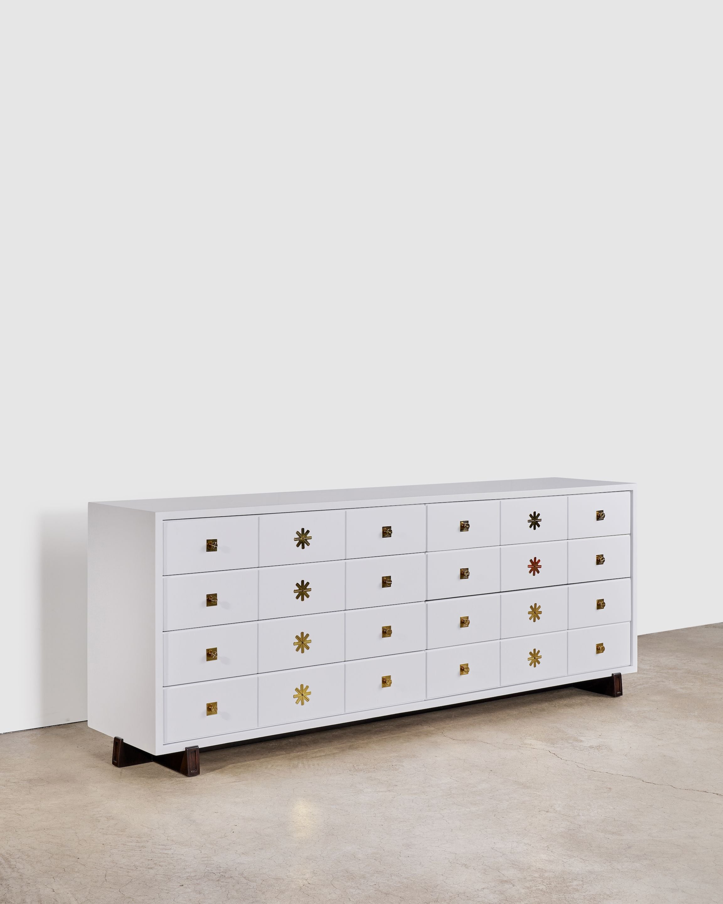 Tommi Parzinger Double Commode / Chest, Labeled, circa 1950
