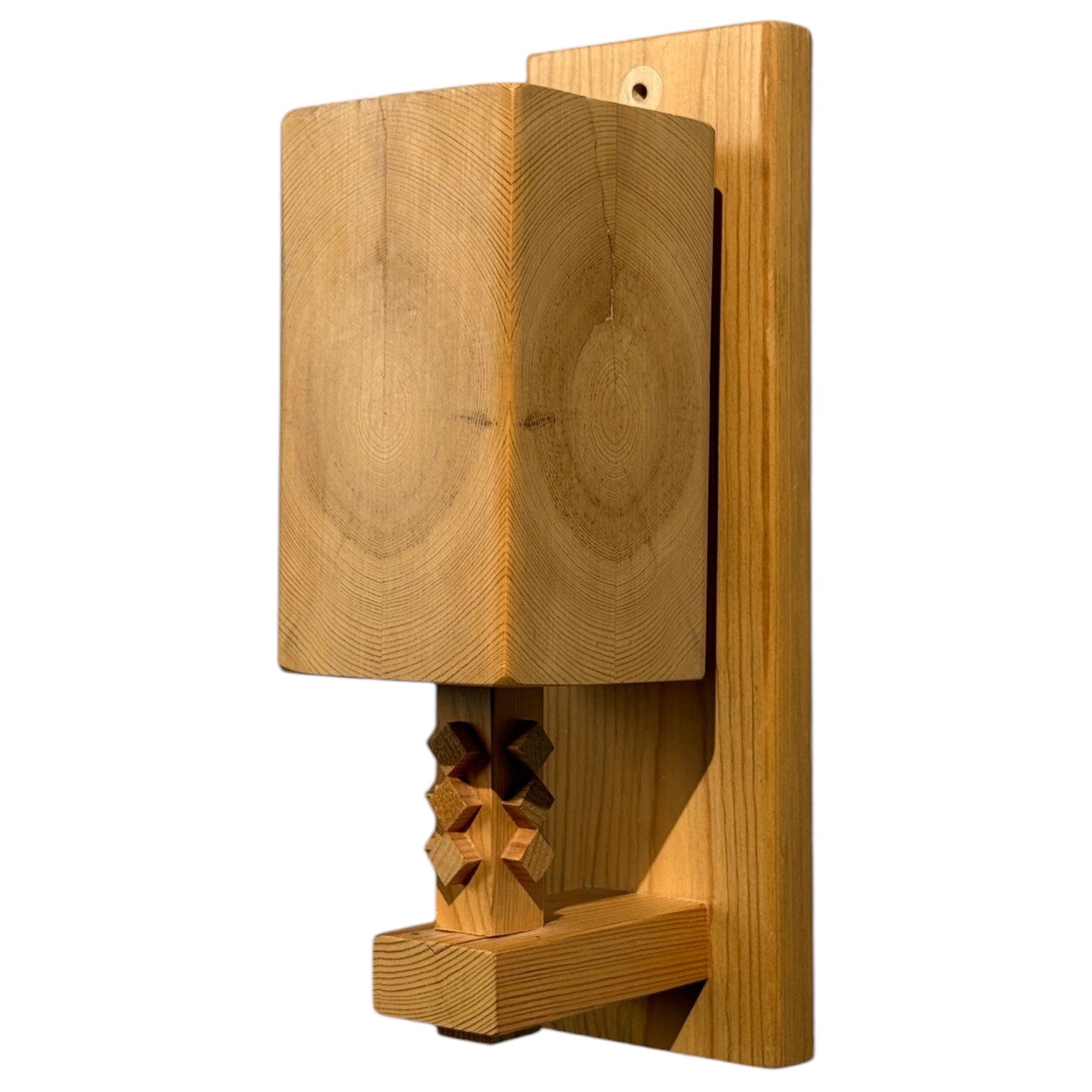 Leif Wikner, Swedish Modern, Pine Wall Sconce, Sweden, 1970s