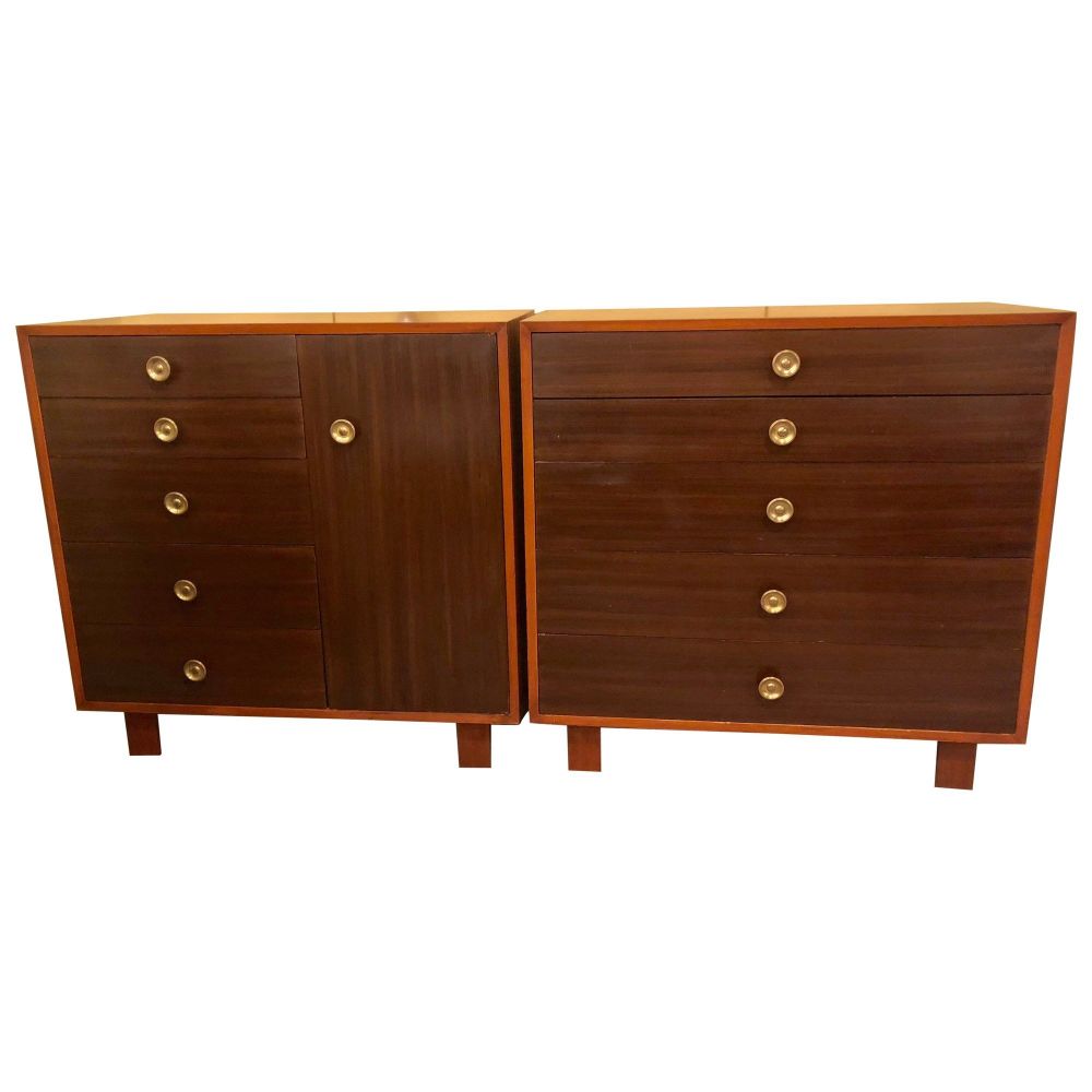 Pair of George Nelson Design for Herman Miller Chests / Dressers / Commodes