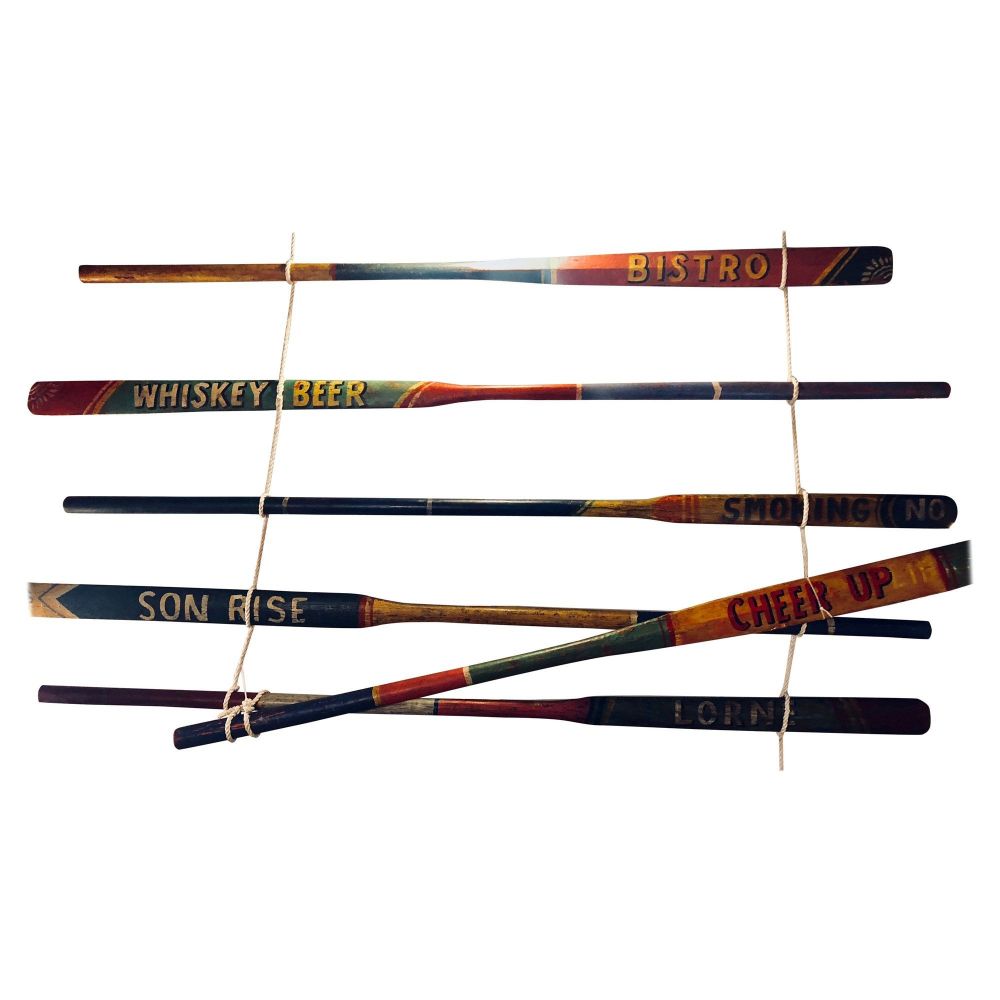 2 Hand Painted Inspirational Rowing Oars or Paddles Priced Individually