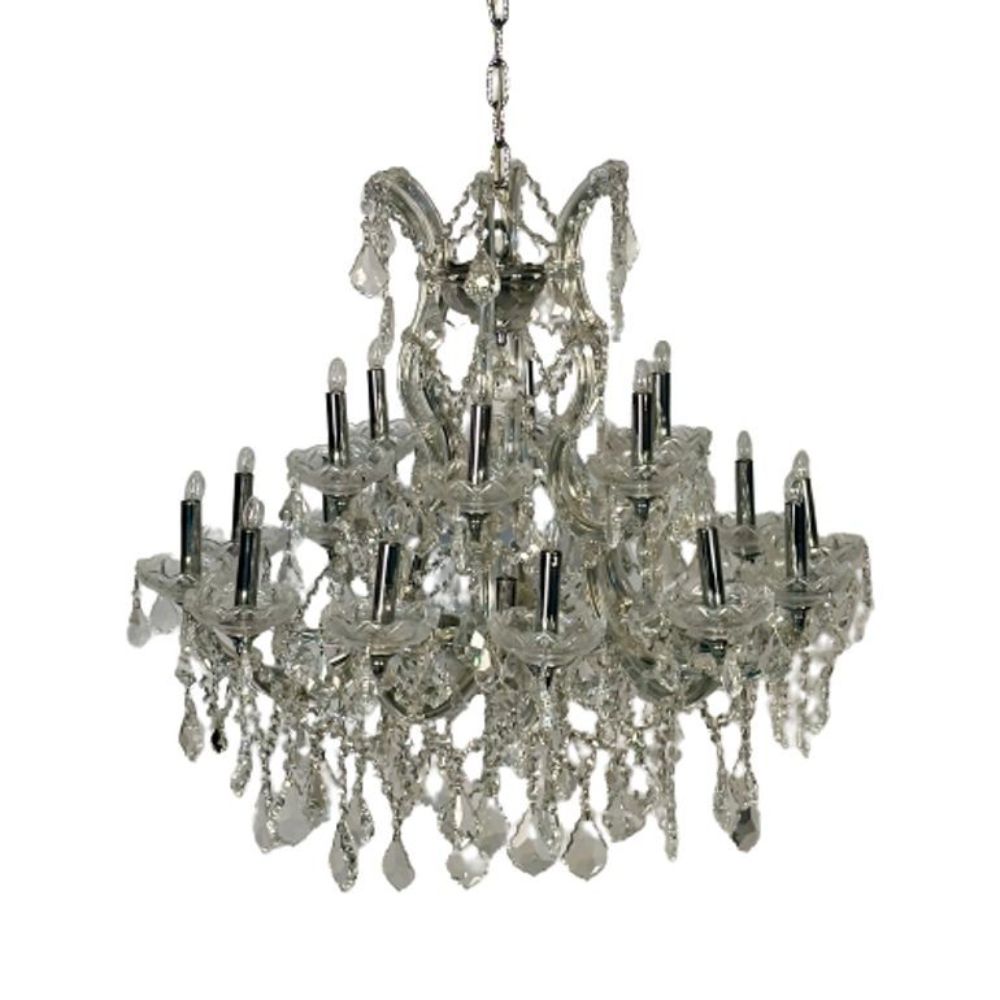 Venetian Style Crystal Chandelier, 19 Light