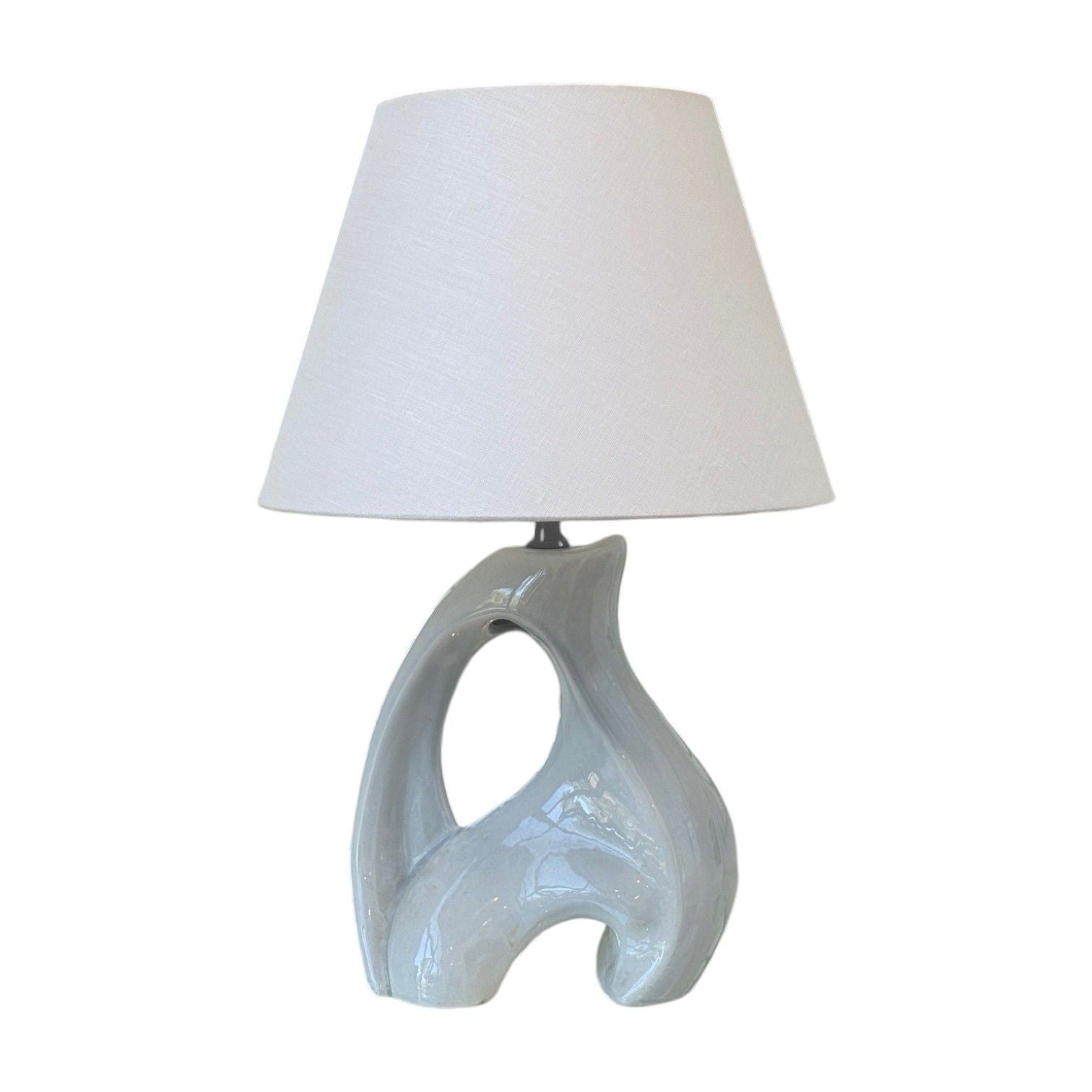 American Modern, Ceramic, Biomorphic Table Lamp, USA, 1960s