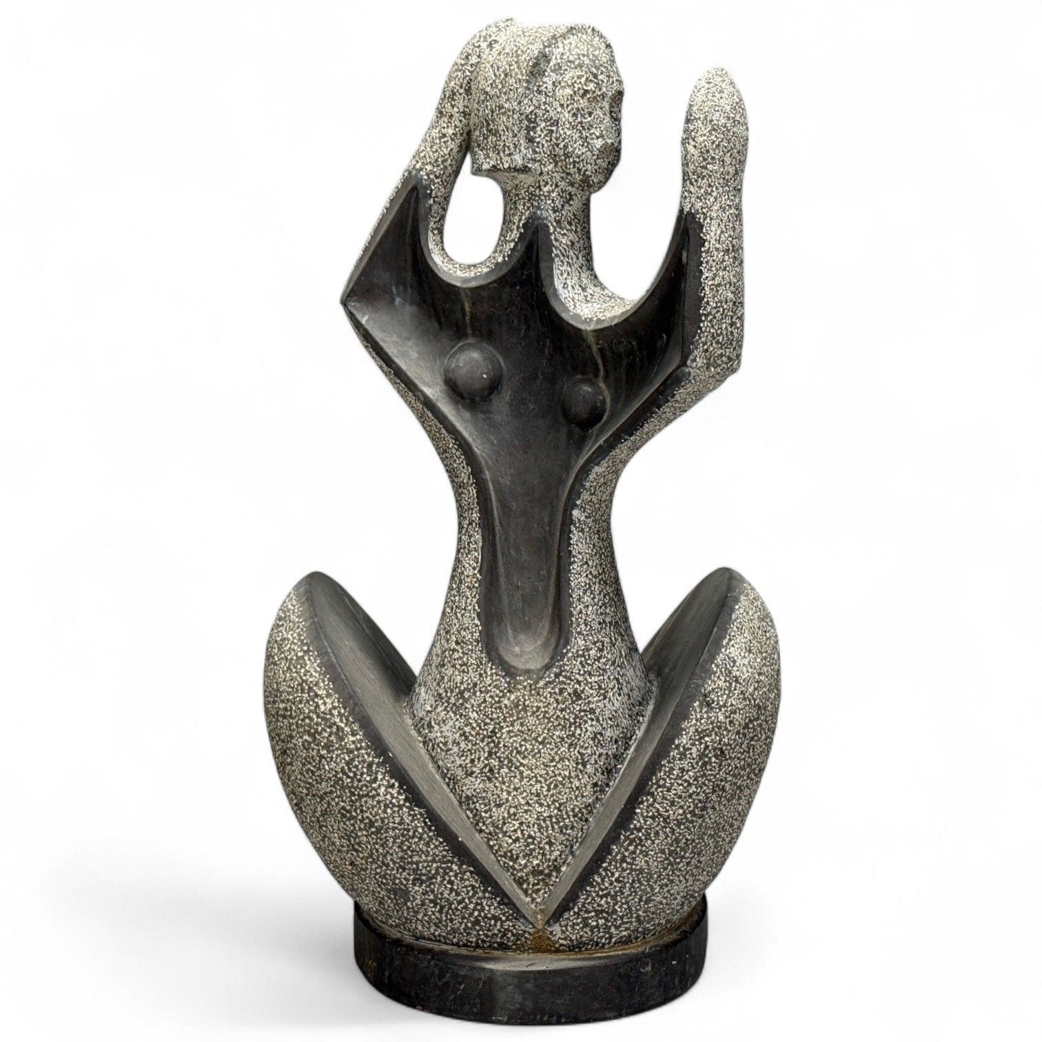 Organic Modern, Carved Stone, Nude Female Figure, USA, 1960s