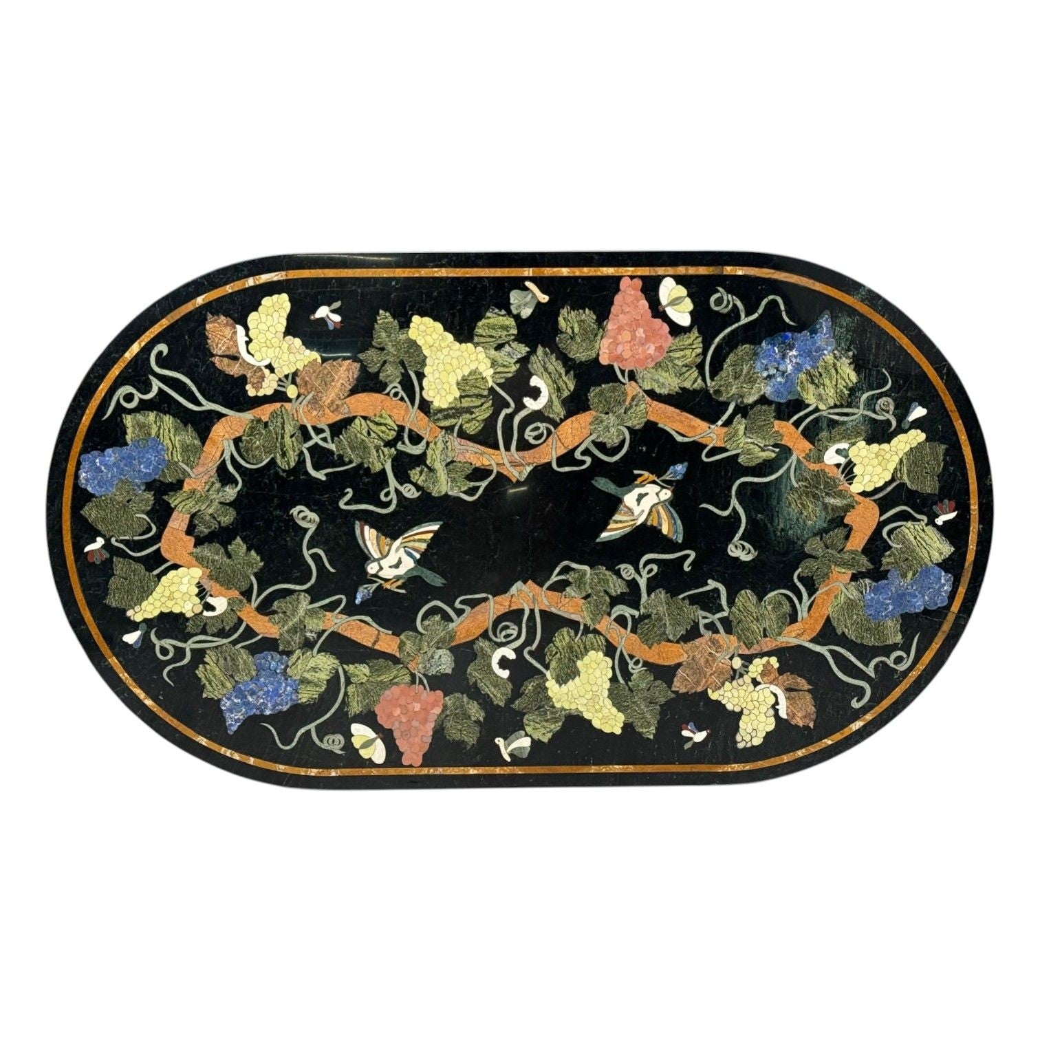Pietra Dura, Inlaid Marble, Italian Center Table Top, Italy, 1920s