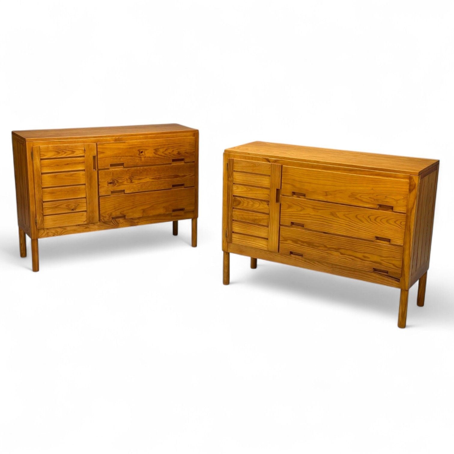 Pierre Gautier-Delaye, French Modern, Pine, Rare Commodes, France, 1957