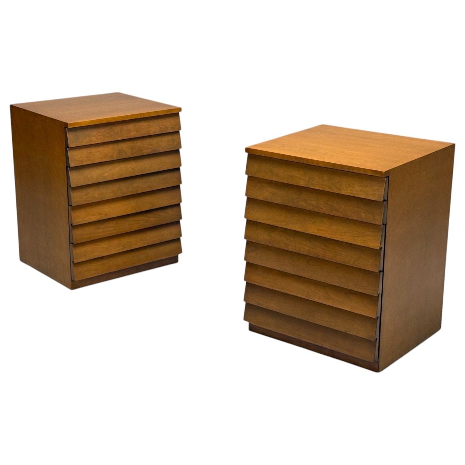 T.H. Robsjohn-Gibbings, American Modern, Maple, Nightstands, USA, 1960s