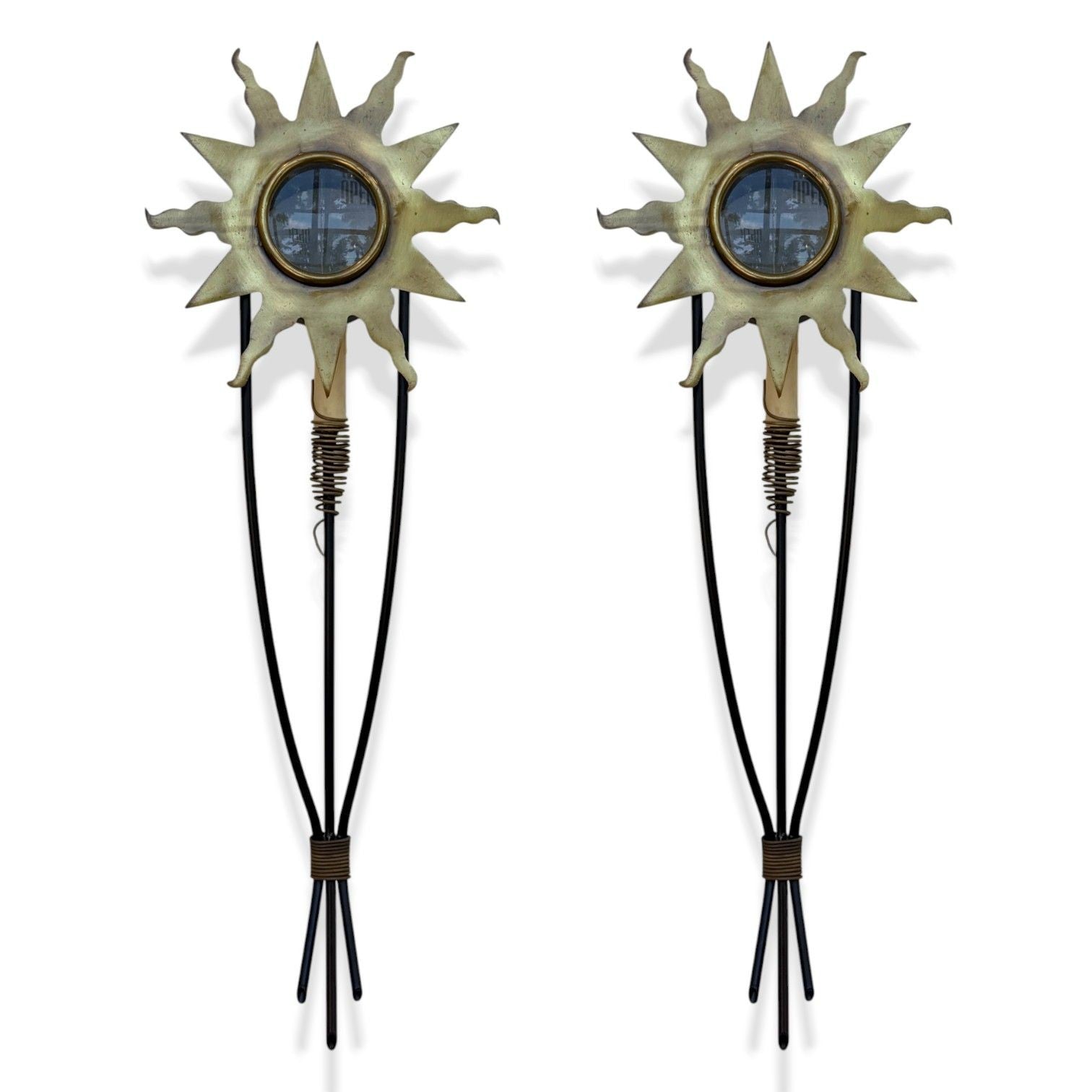 Maison Lunel Style, French Modern, Bronze, Steel, Wall Lights, 21st c.