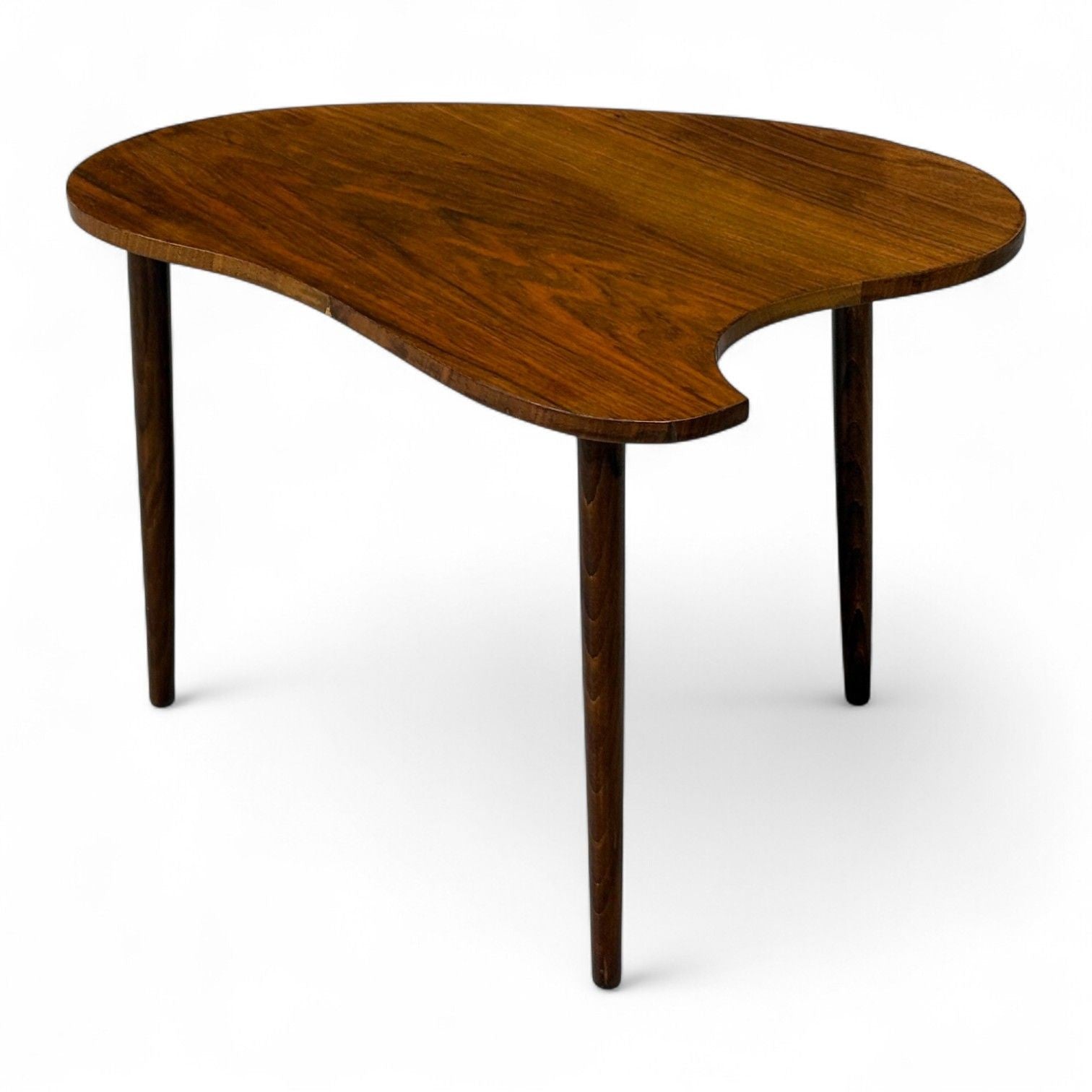 Danish Modern, Teak, Organic Form Side Table, Denmark, 1950s