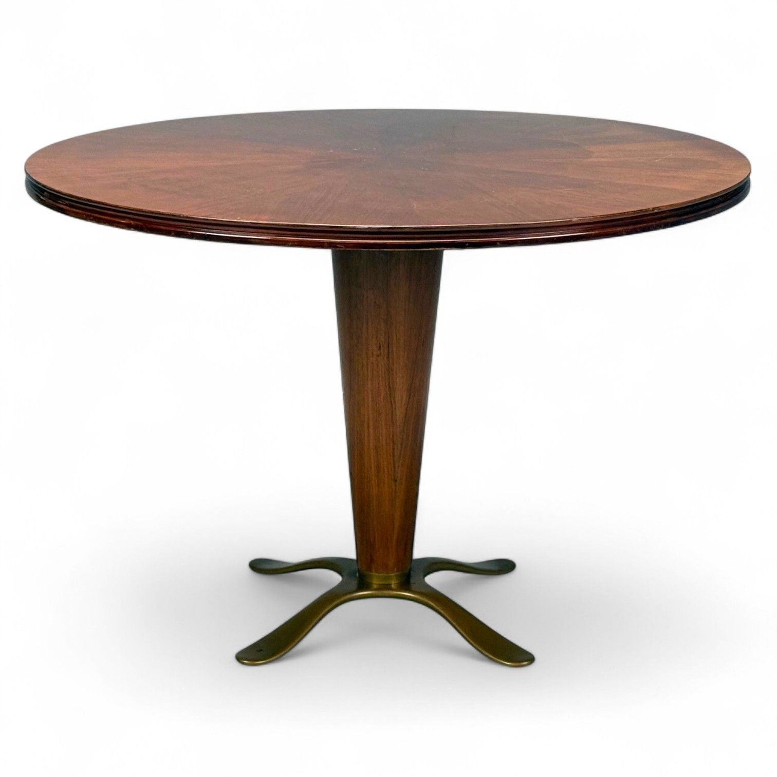 Paolo Buffa, Mahogany, Bronze, Center Table, Italy, 1940s