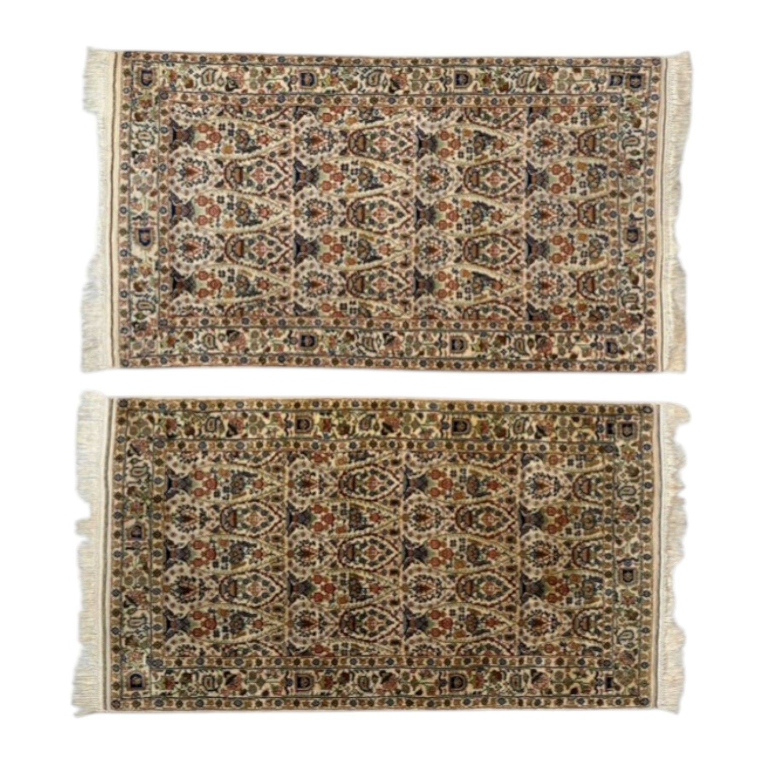 Traditional, Handwoven, Indian Wool Carpets, India, 1960s
