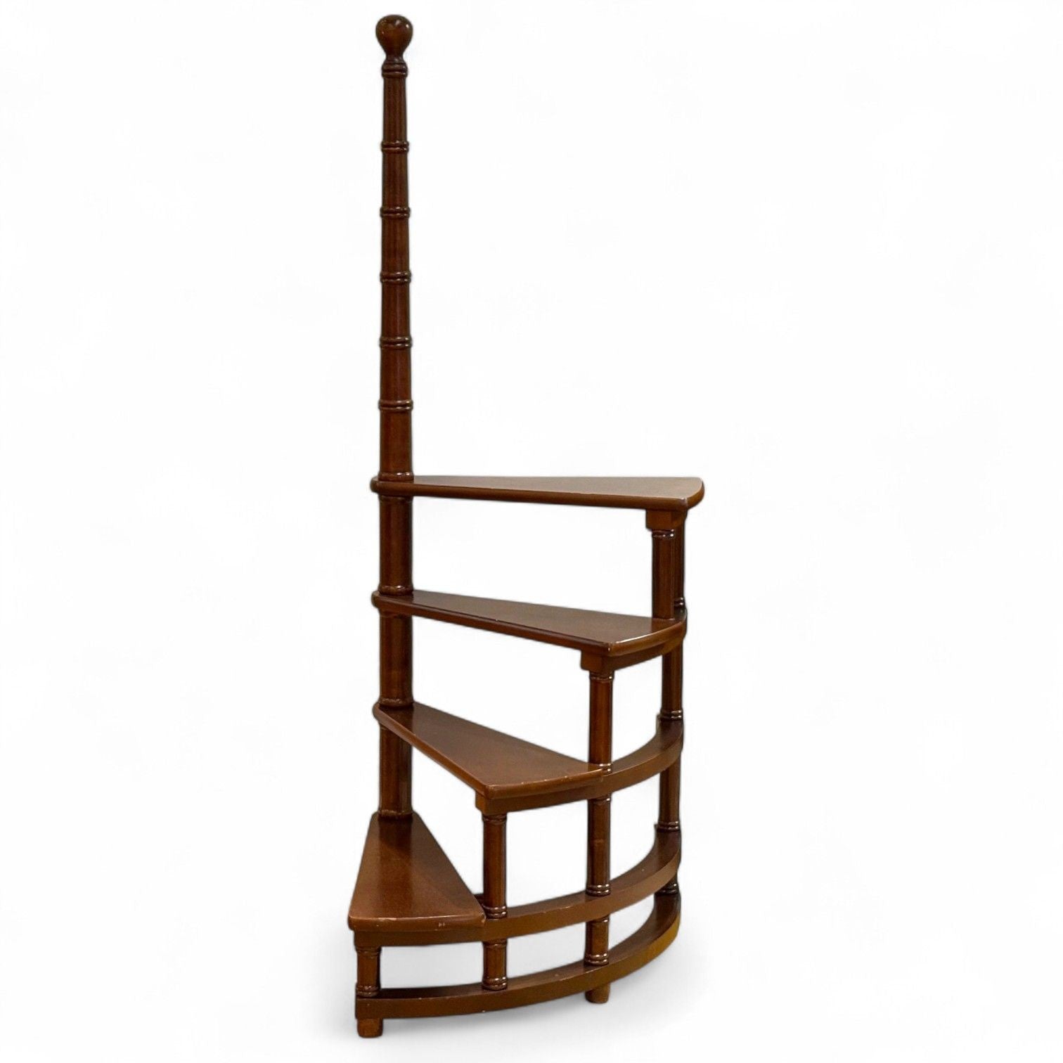 Georgian, Mahogany, Spiral Library Steps, United States, 20th c.