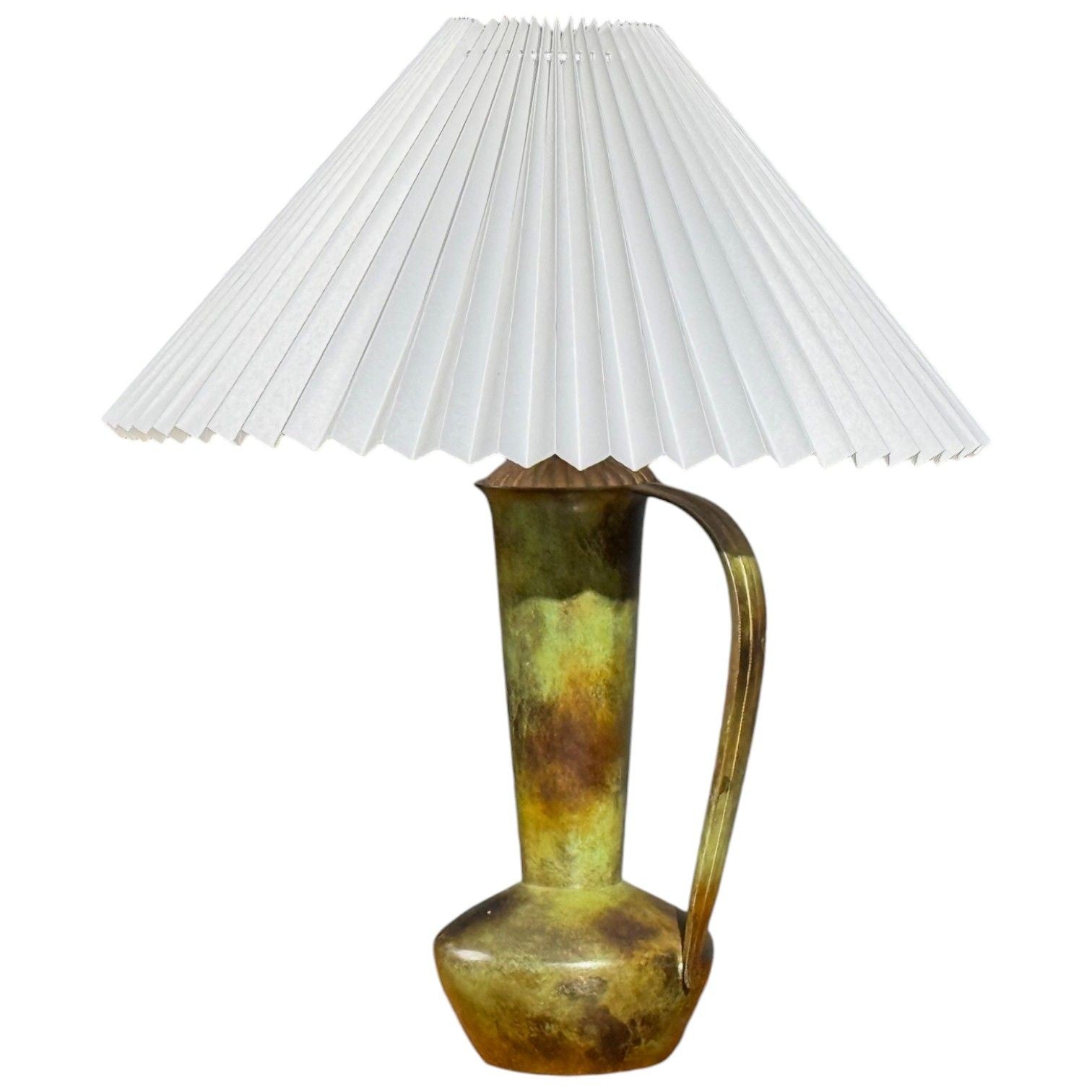 GAB, Table Lamp, Patianted Bronze, Sweden, 1940s