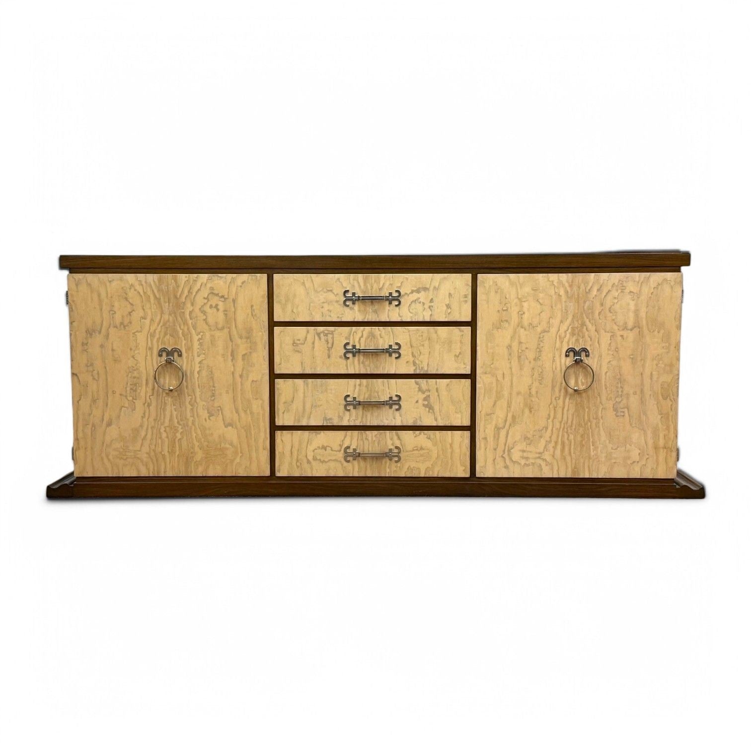 Tommi Parzinger, Mid-Century Modern, Walnut, Burl, Rare Sideboard, USA, 1960s