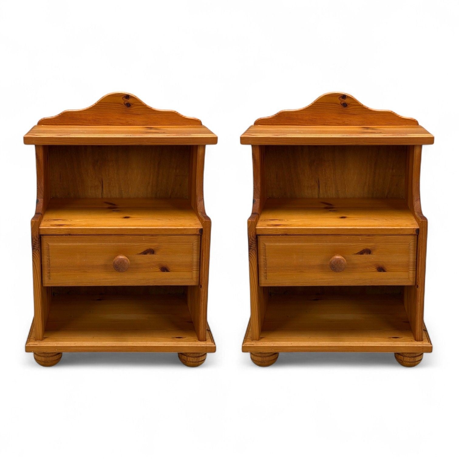 Swedish Modern, Pine, Nightstands, Sweden, 1960s