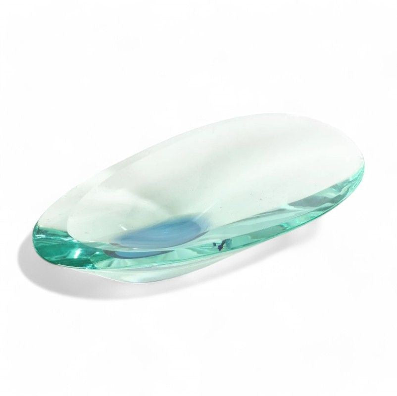 Max Ingrand, Fontana Arte, Mid-Century Modern, Large Ashtray, Cut Crystal, 1960s