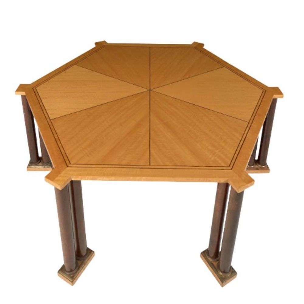 Mid-Century Modern Vladimir Kagan Dining Table, Provenance, Labeled, Two Leaves