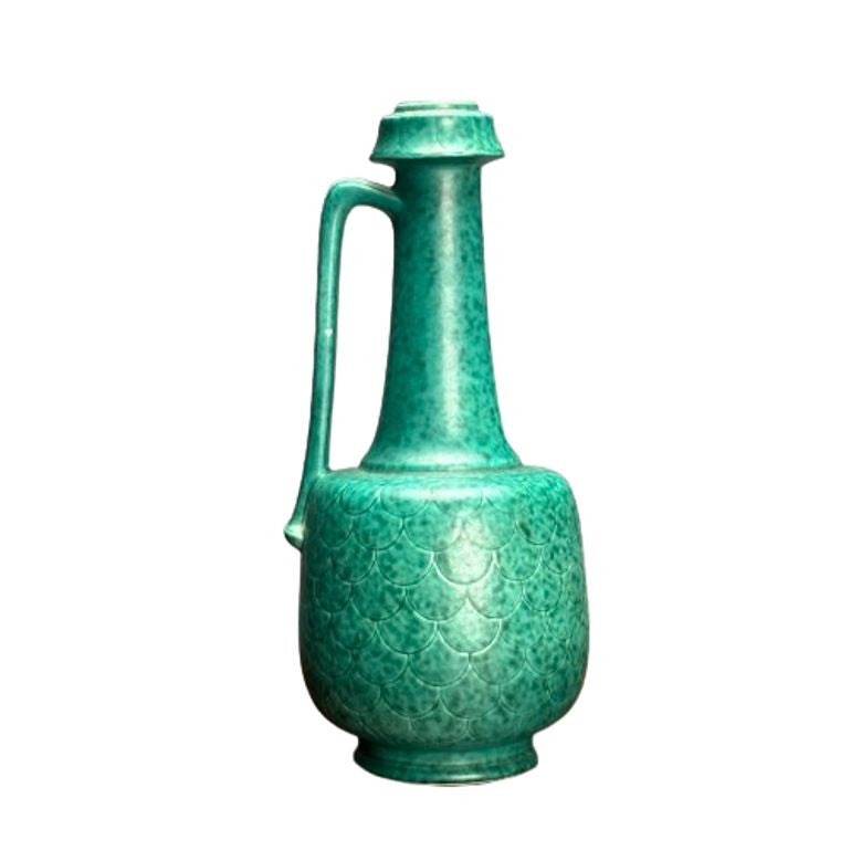 Wilhelm Kage, Swedish Mid-Century Modern, Vase, Glazed Stoneware, Argenta, 1930s