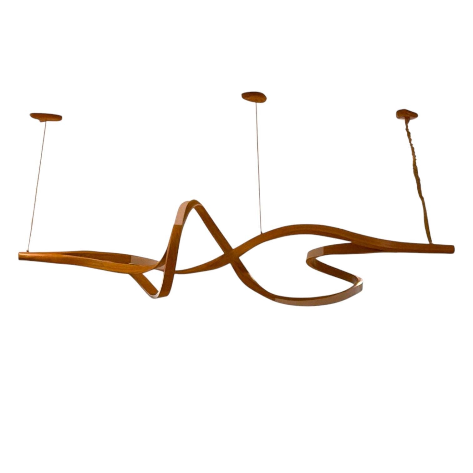 Raka Studio, Contemporary, Organic Modern Chandelier, Bentwood, LED, 21st C.