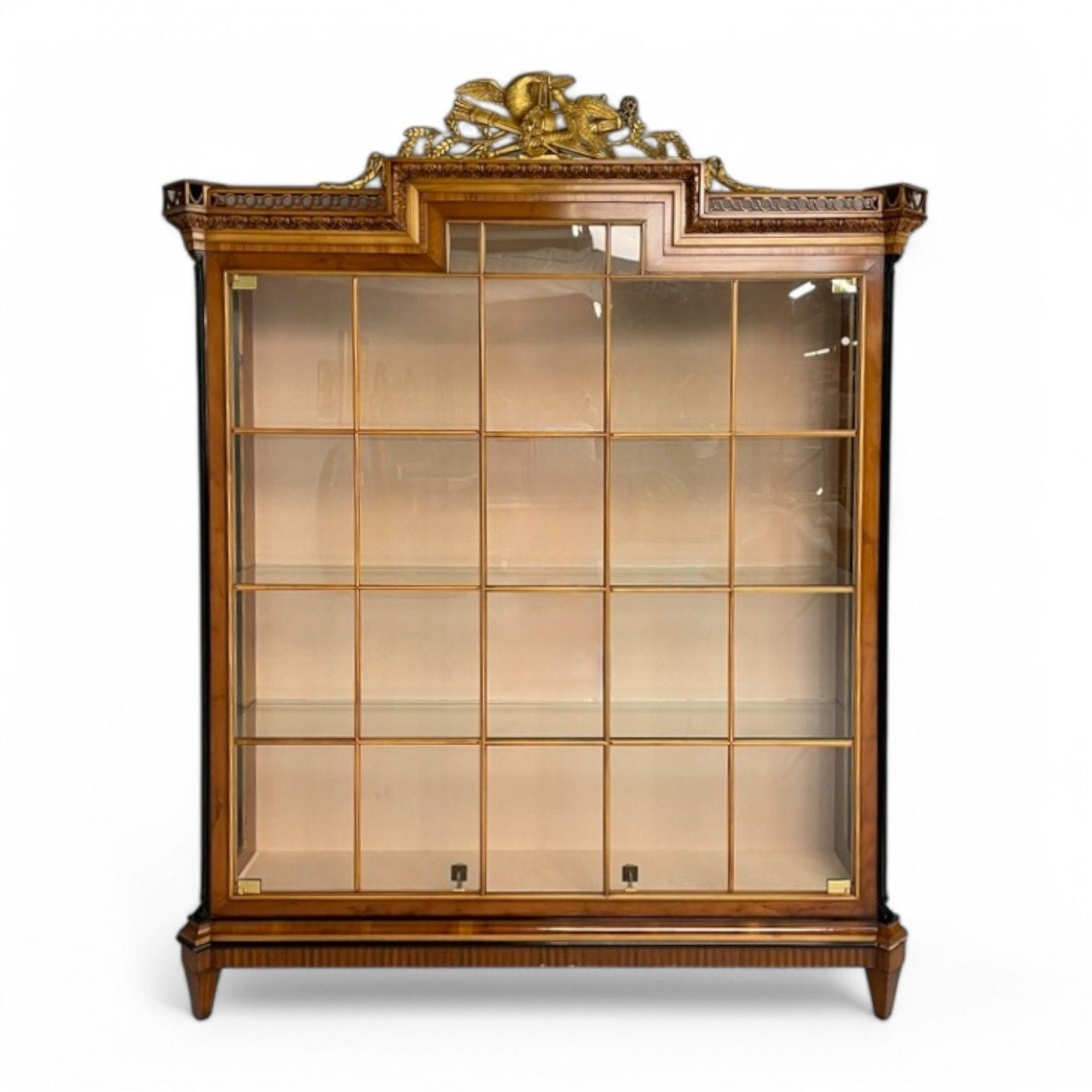 Colombo Mobili, Biedermeier Style, Cherrywood, Vitrine, Curio Cabinet, 20th C.