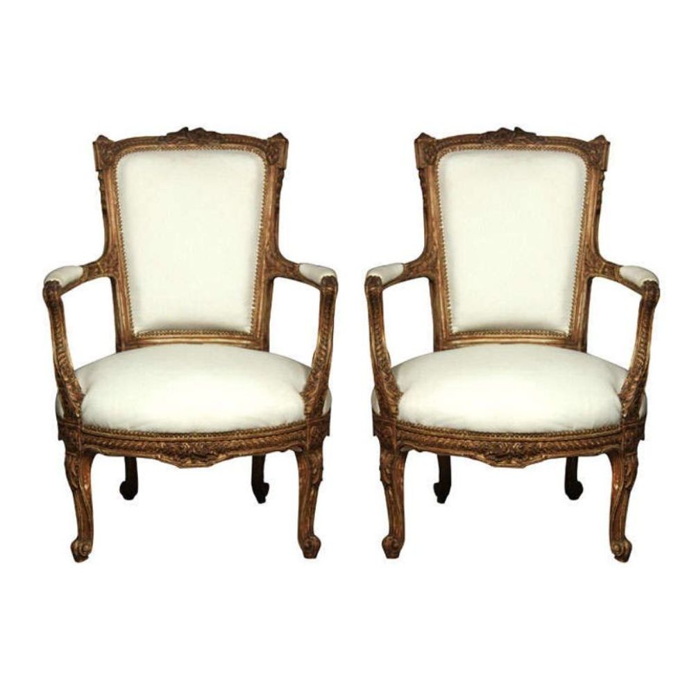 Pair of Stamped Maison Jansen Armchairs