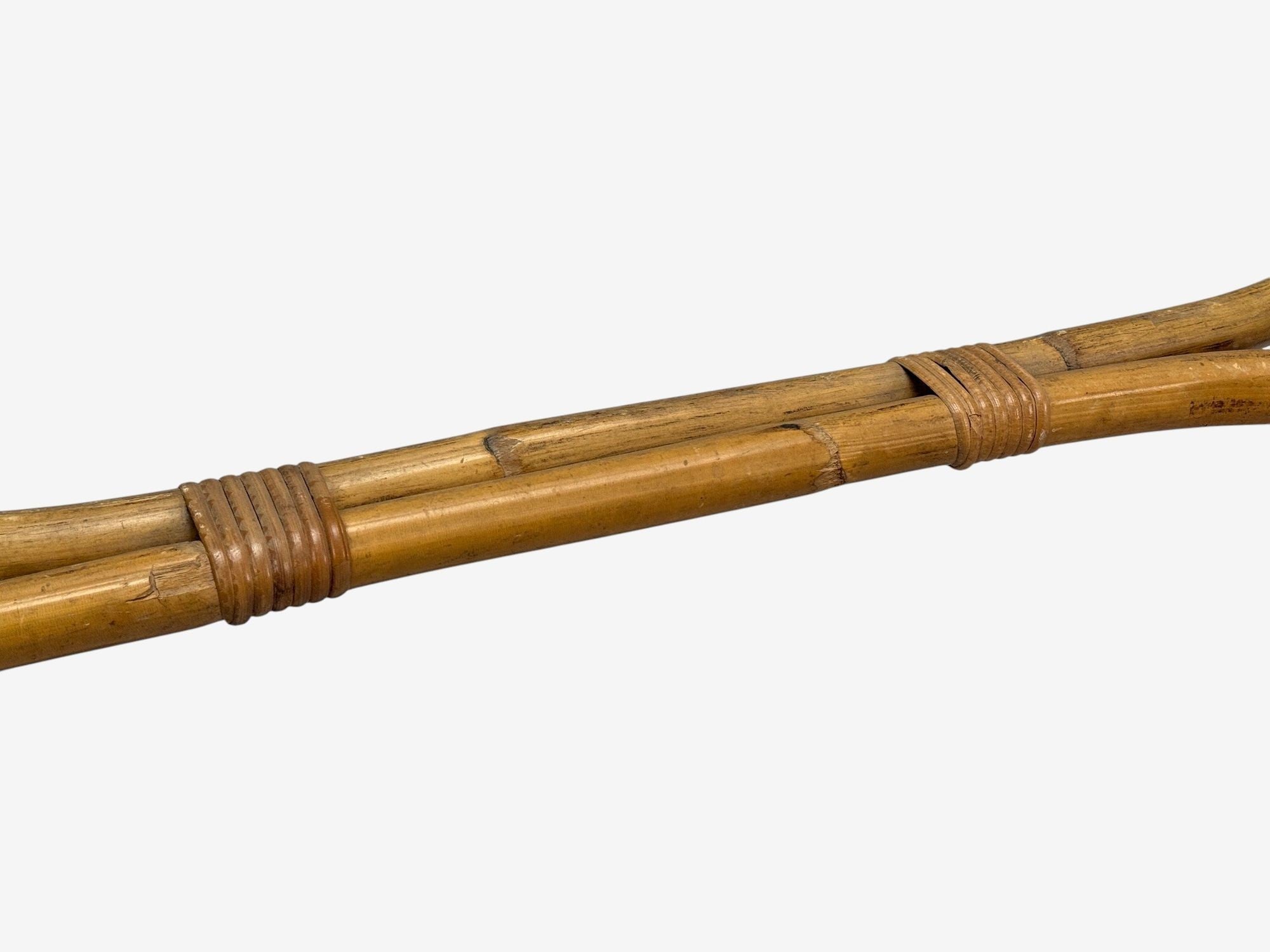 Dal Vera, Italian Modern, Bamboo, Cane, Glass, Dining Table, Italy, 1950s