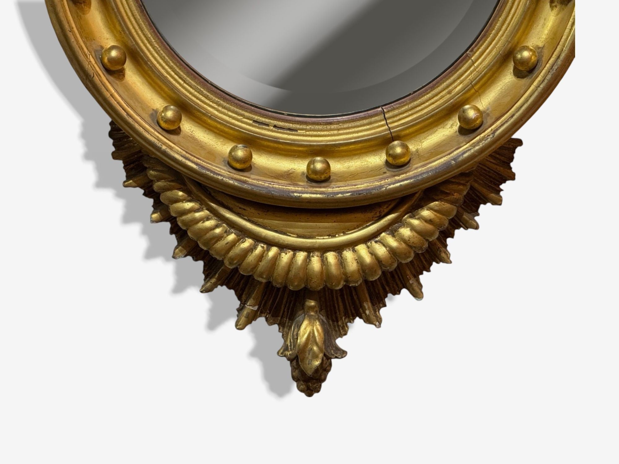 Federal Style, Giltwood, Convex Mirror, Regency Wall Mirrors, USA, 19th C.