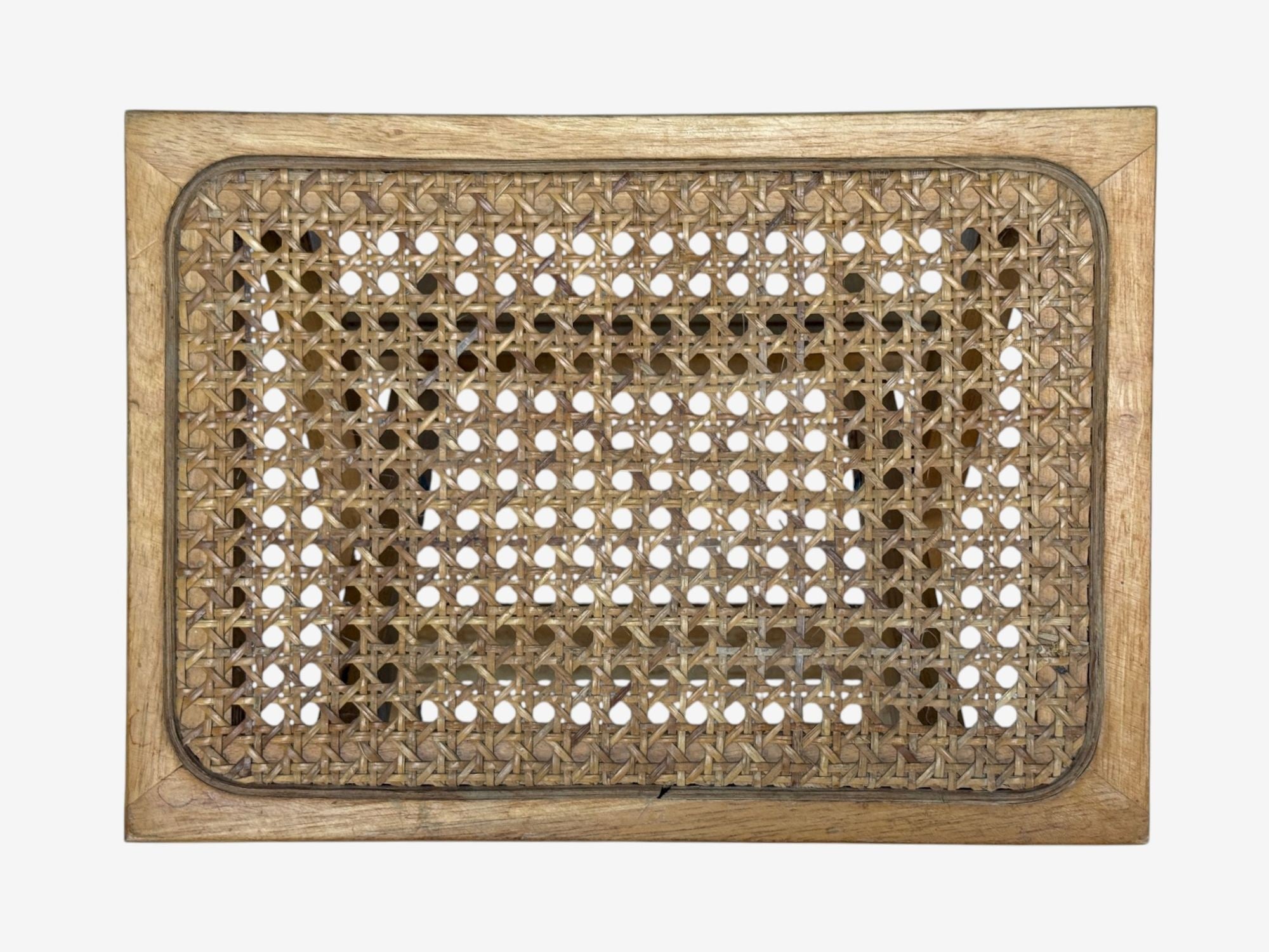 Danish Modern, Oak, Cane, Folding Side Tables, Denmark, 1970s