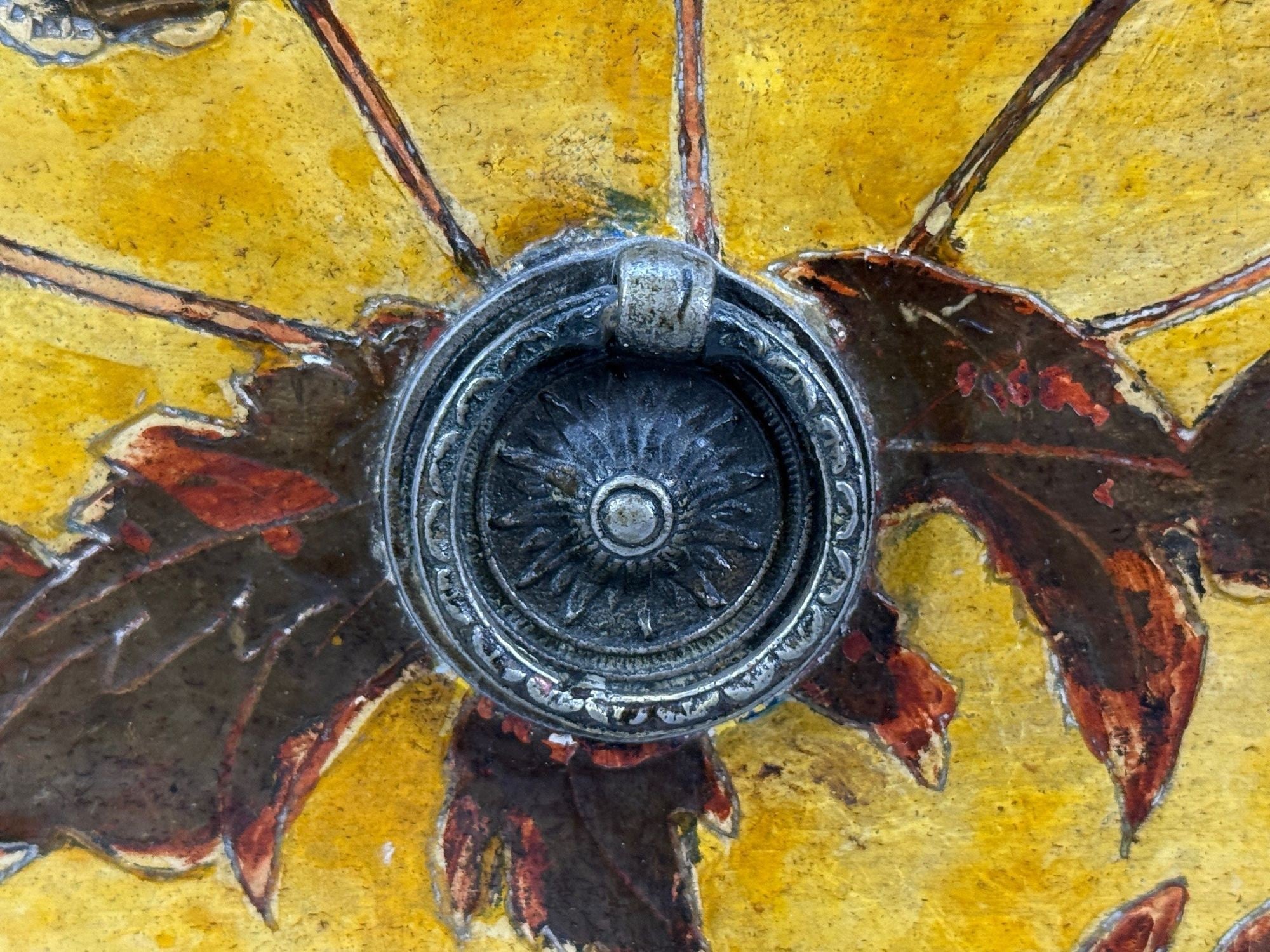 Max Kuehne, Silver Leaf, Painted Wood, Rare Commode, USA, 1950s