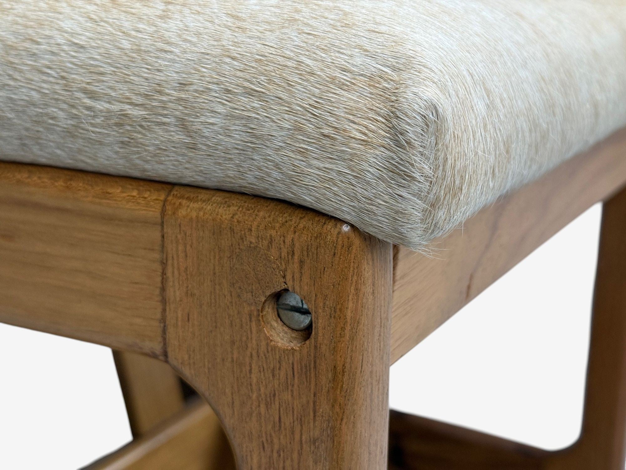 Sergio Rodrigues, Cavoina, Cowhide, Four Cuiabá Dining Chairs, Brazil, 1985