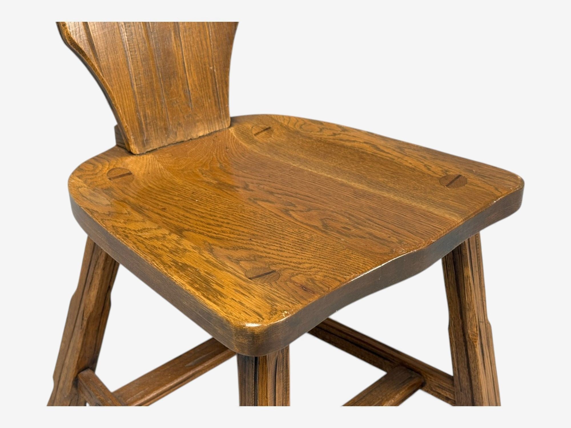 A. Brandt Ranch Oak, Oak, Writing Desk and Chair, USA, 1950s