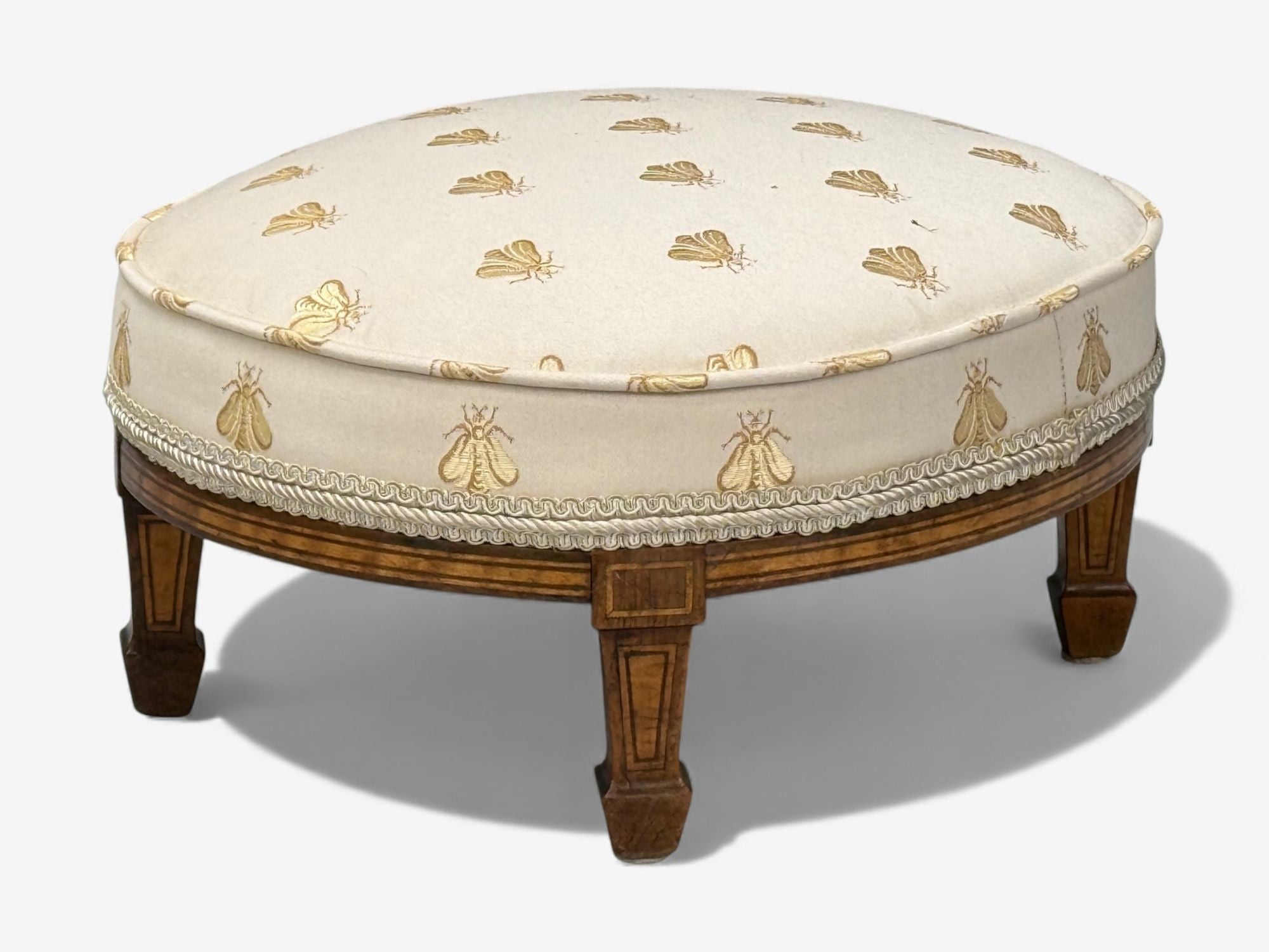 Queen Anne , Scalamandre Fabric, Mahogany, Wingback Chair, England, 19th c.