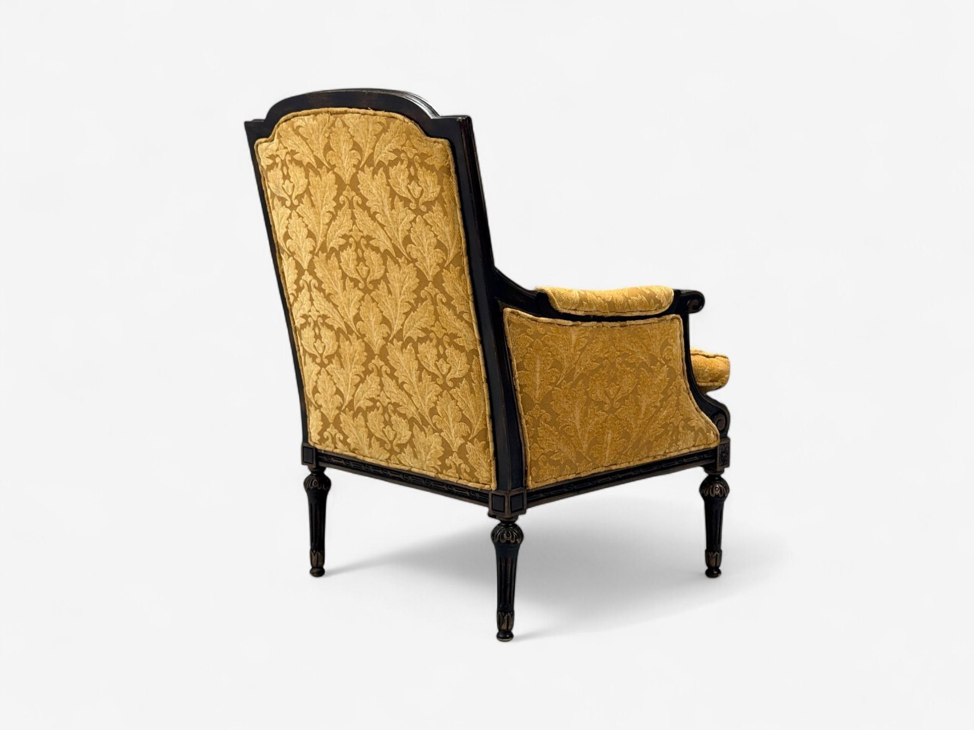 Louis XVI Style, Beige Fabric, Mahogany, Lounge Chairs, France, 1920s