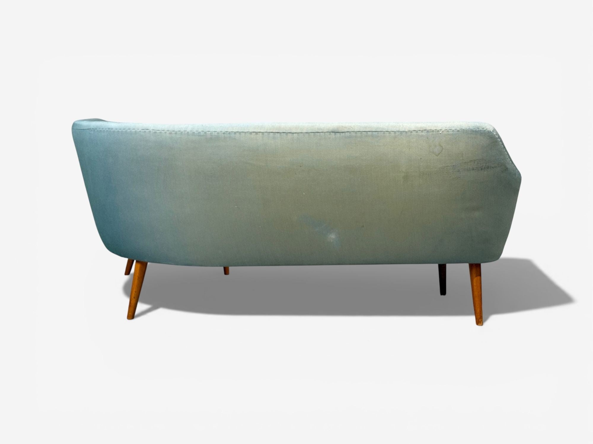 Danish Modern, Corner Sofa, Fabric, Wood, Denmark, 1950s