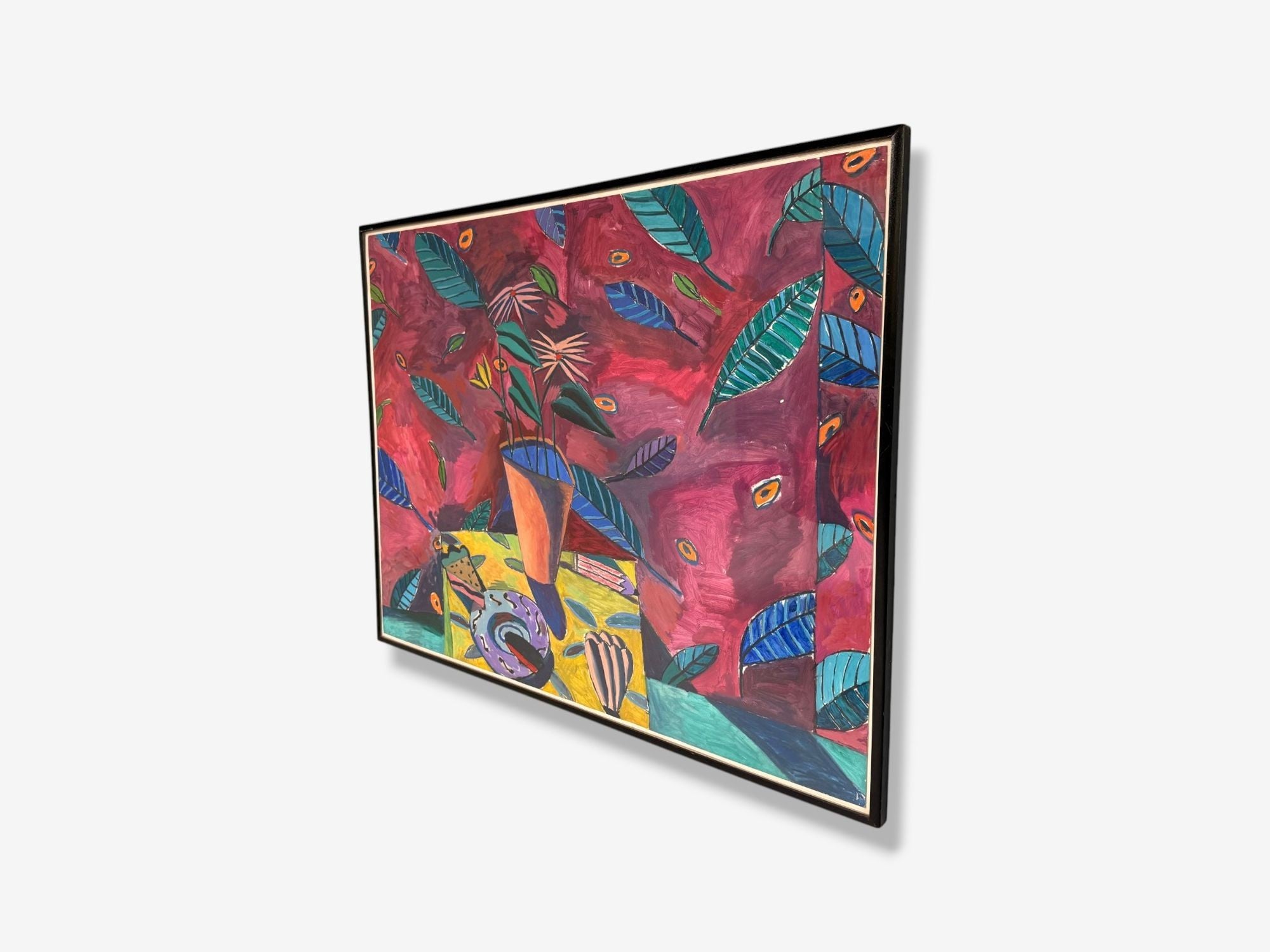 Gary Komarin, Contemporary, Oil on Paper, Large Abstract Painting, USA, 1987