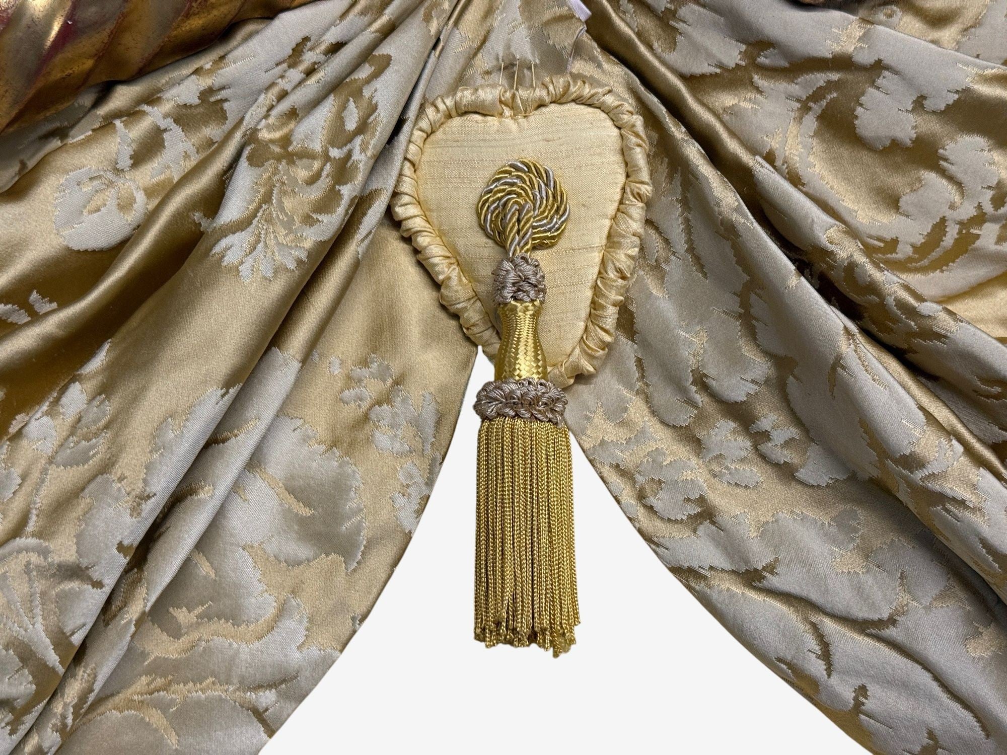 George III, Mahogany, Gilt-Wood, Silk, Canopy Bed, England c. 1880s