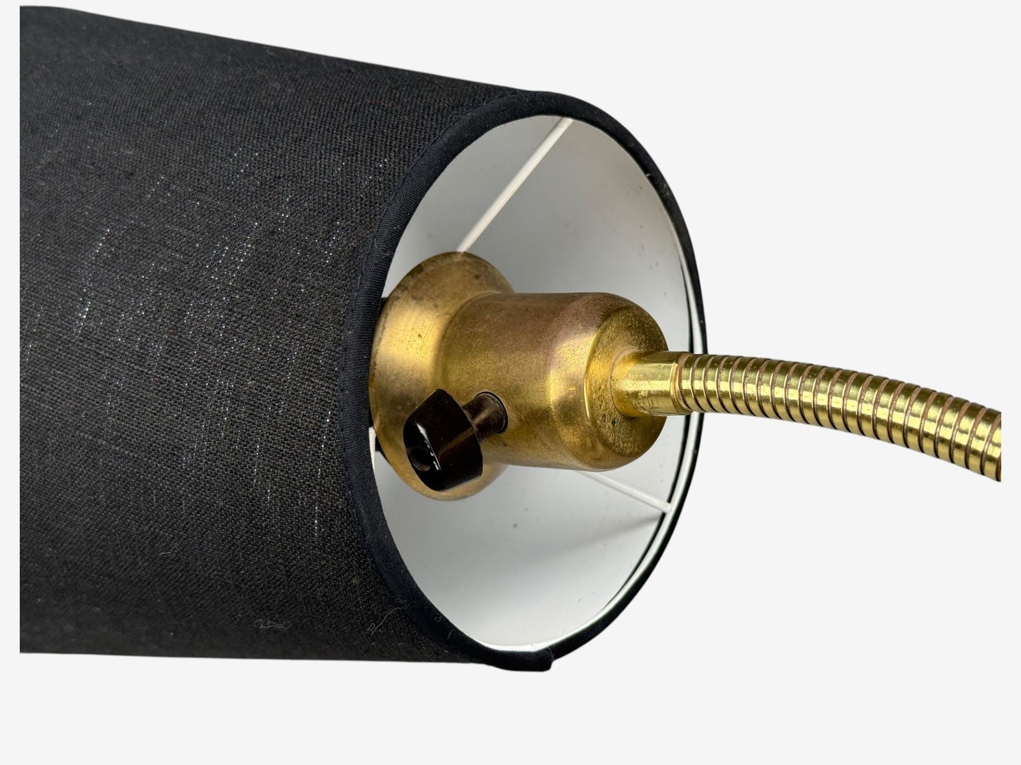 AJH, Swedish Modern, Adjustable Floor Lamp, Metal, Brass, Sweden, 1950s