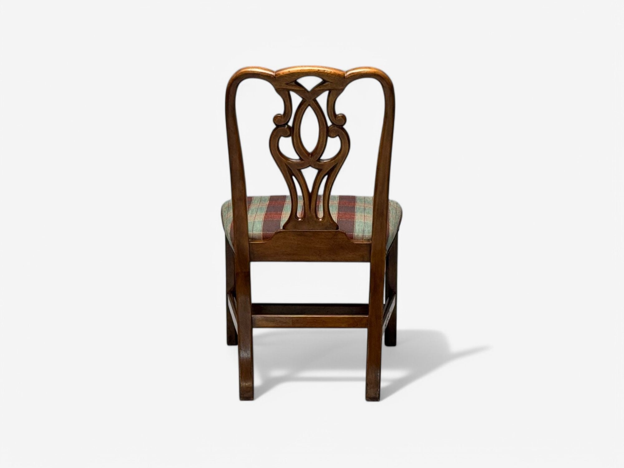 Baker Furniture, Chippendale Style, Mahogany, Eight Dining Chairs, USA, 1950s
