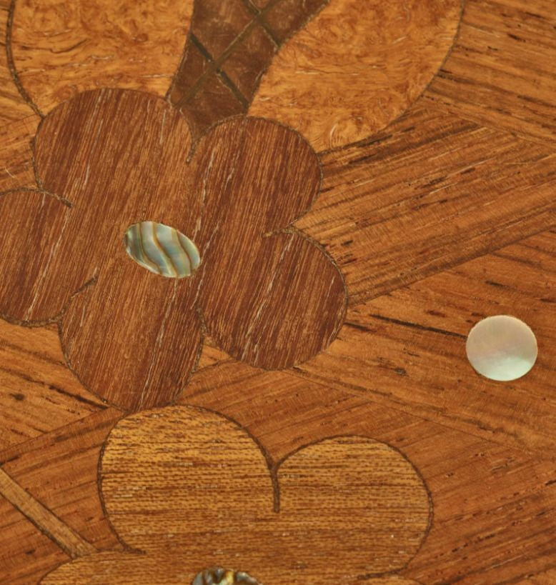 Jules Leleu, French Art Deco, Rosewood, Abalone, Rare Dining Table, France, 1930s