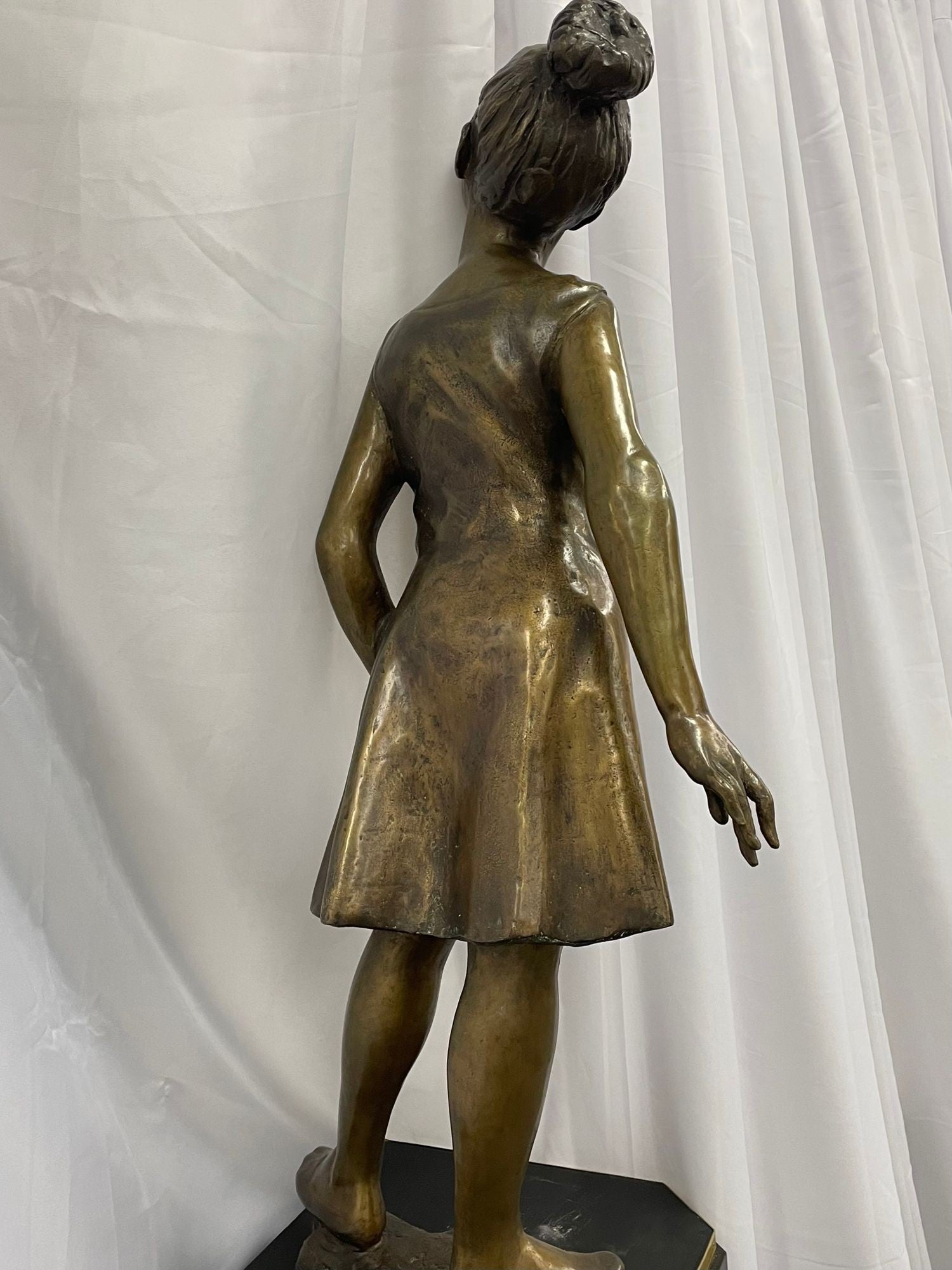 A Signed Bronze Ballerina by Italian Sculptor Sergio Benvenuto, Italy, 1950s