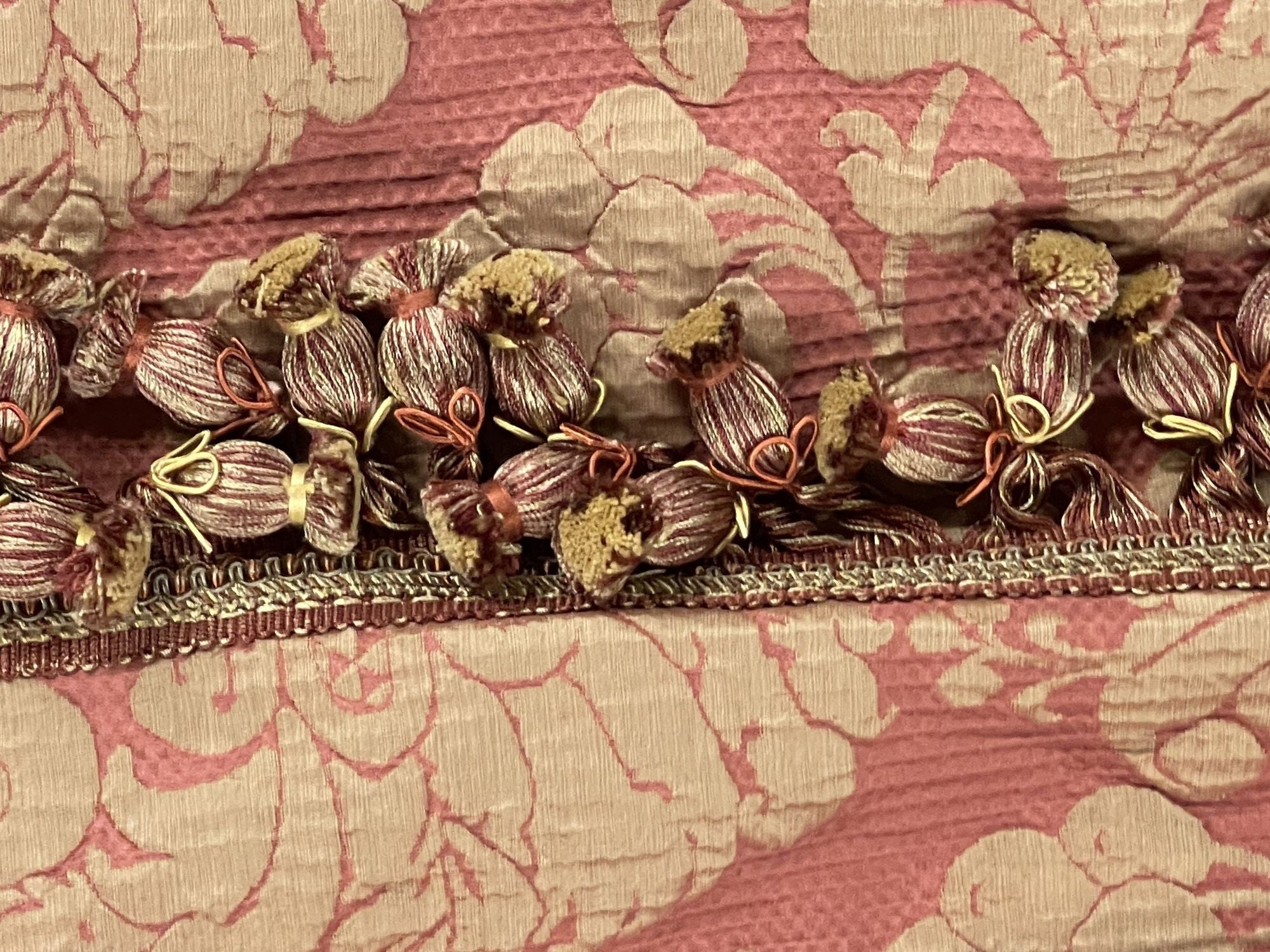 Pair of Burgundy Wall or Window Treatments, Curtains, Drapes, Scalamandré