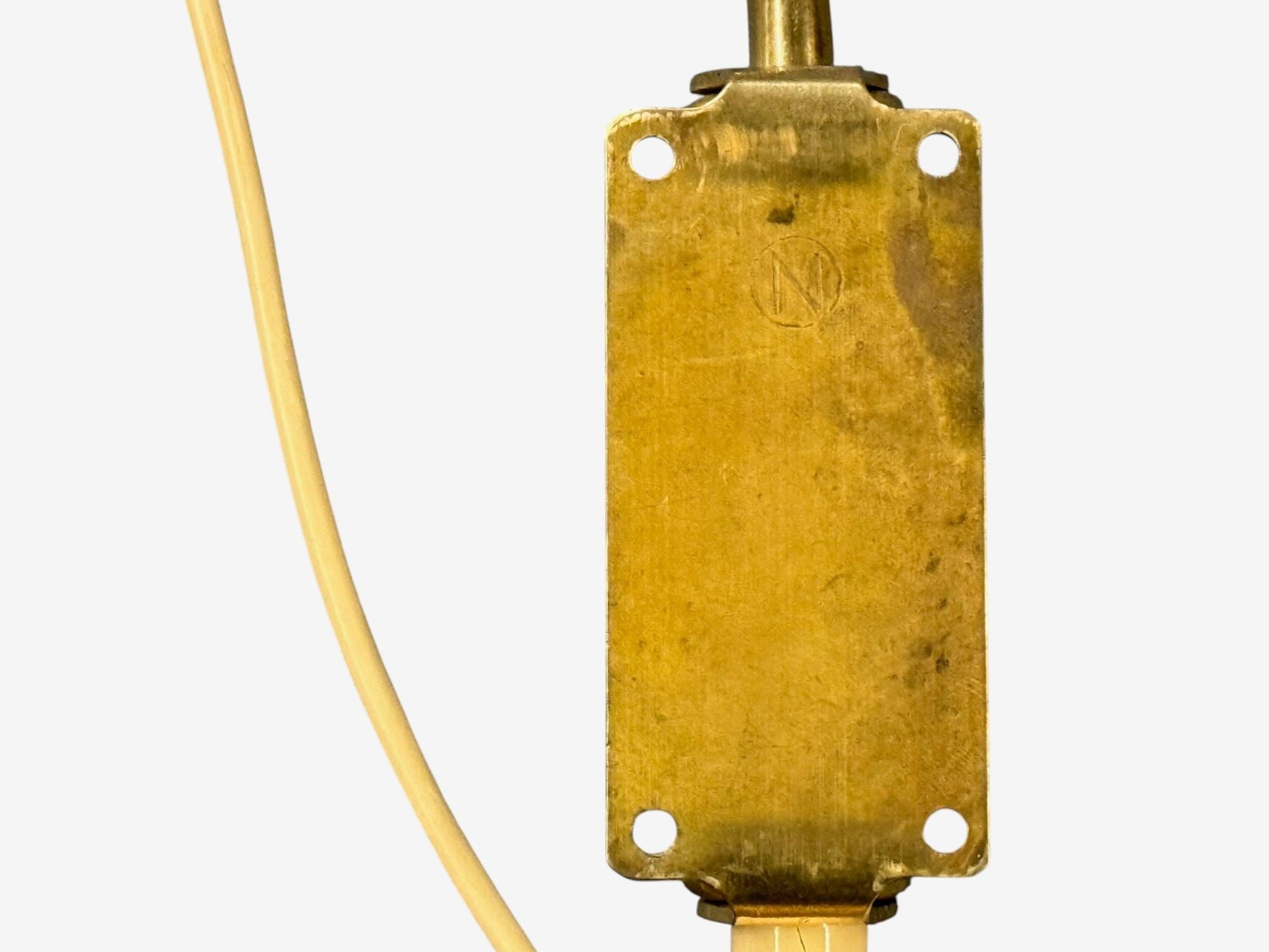 Danish Modern, Articulating Wall Light, Brass, Denmark, 1960s