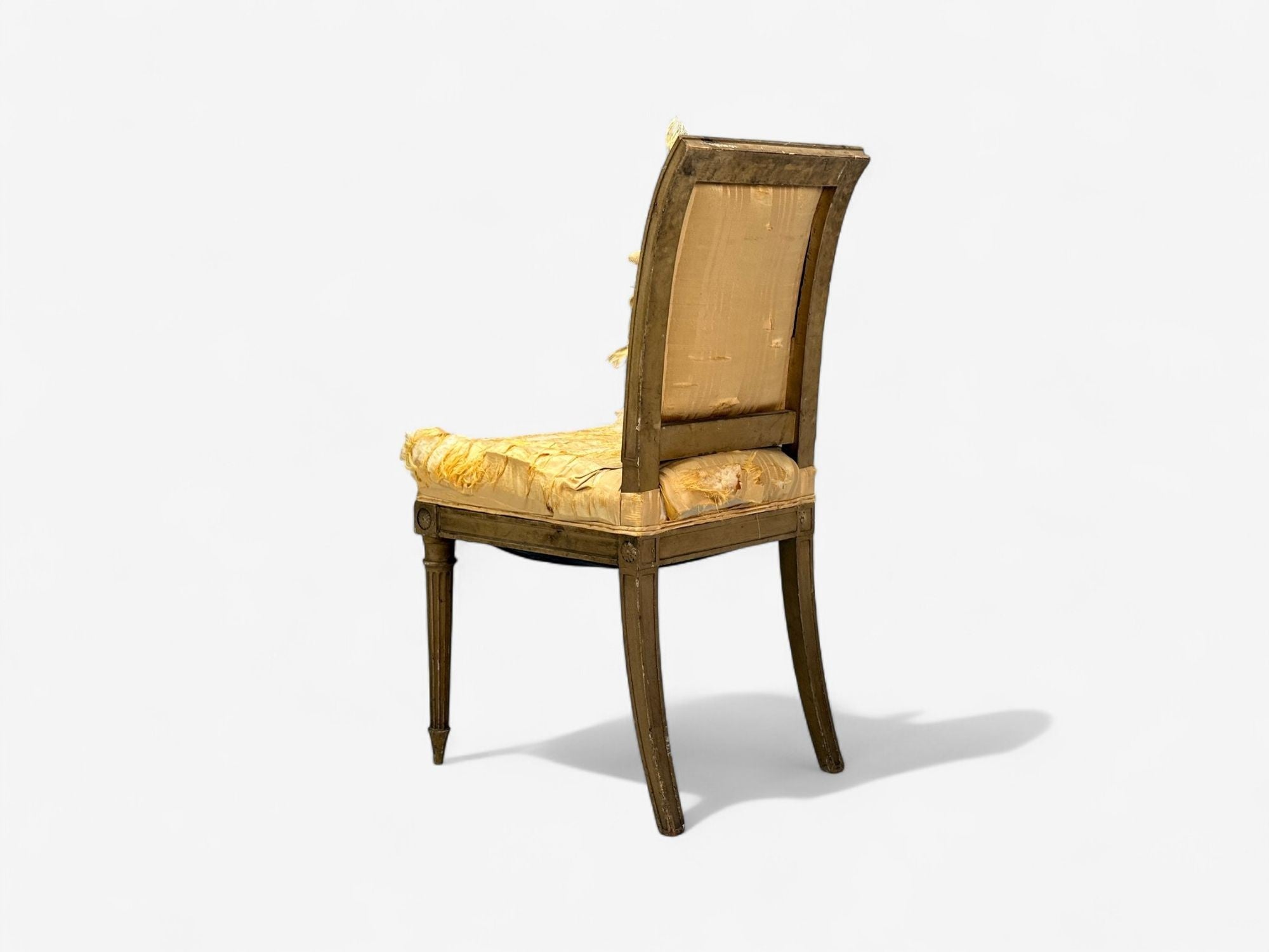 L. Alavoine & Cie, Louis XVI Style, Wood, Fabric, Dining Chairs, France, 19th C.