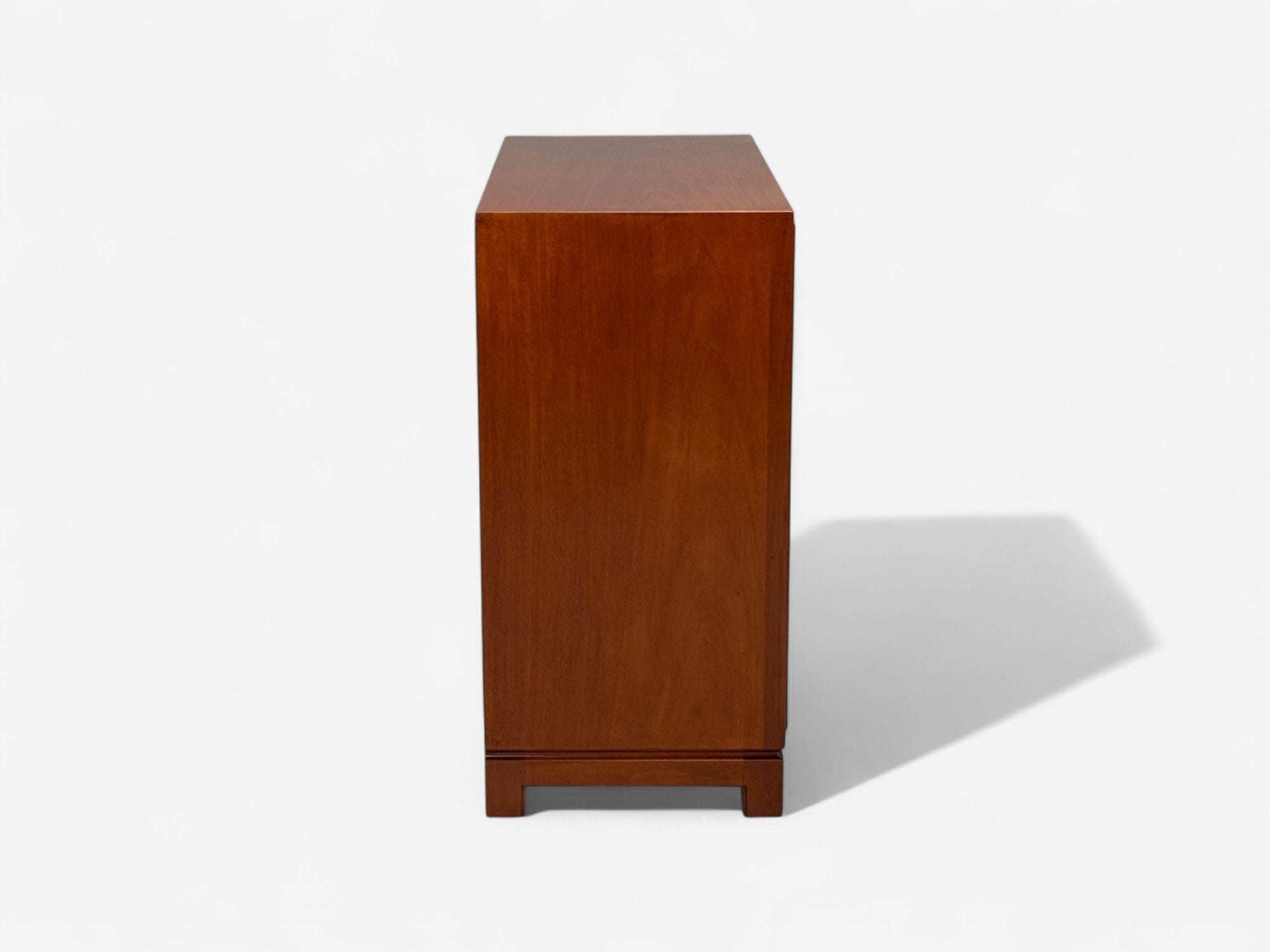 Tommi Parzinger, Wood, Brass, Green Leather, Chests of Drawers, USA, 1950s