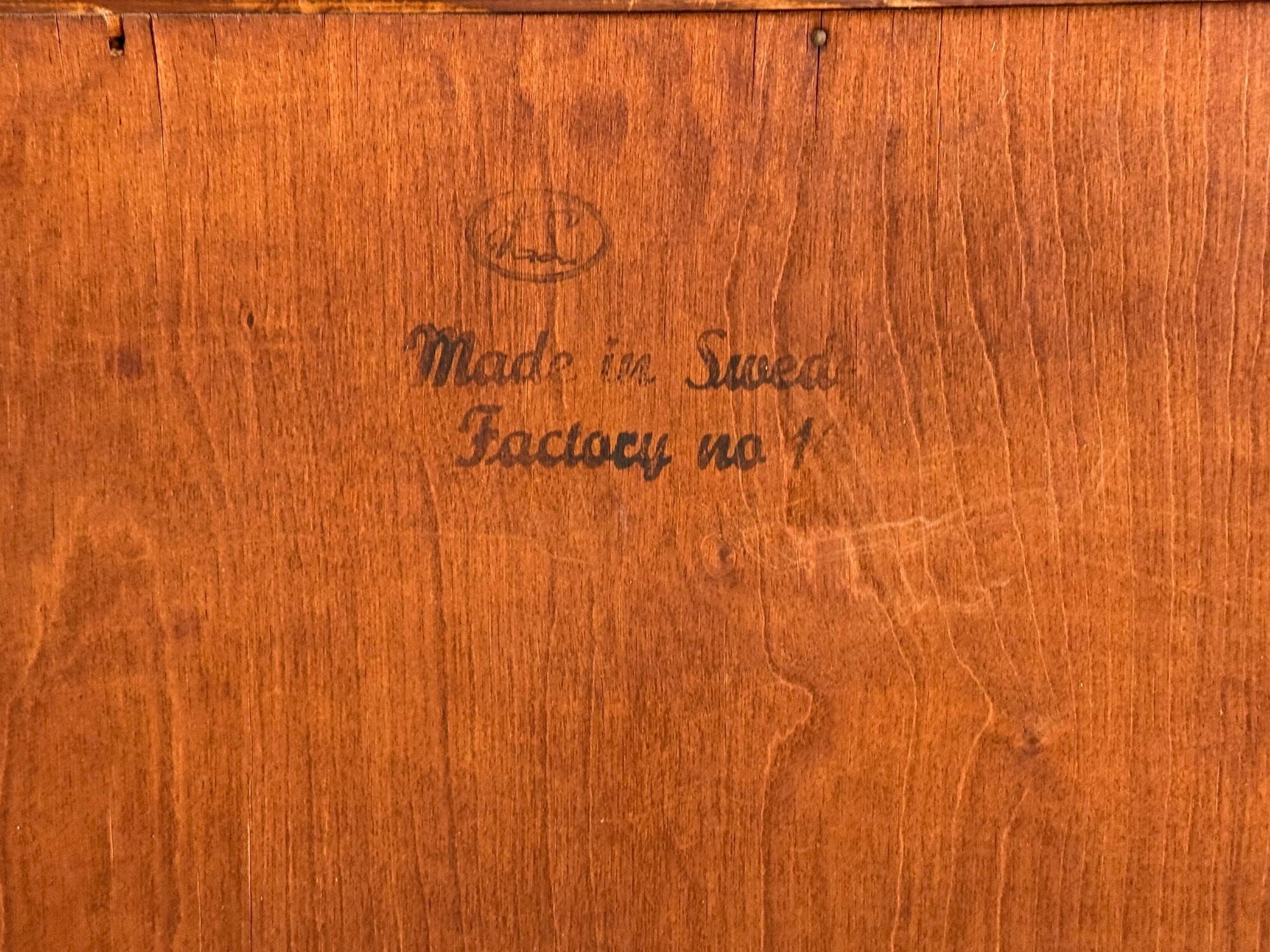 Edmund J Spence, Swedish Modern, Maple, Wave Highboy, Sweden, 1950s