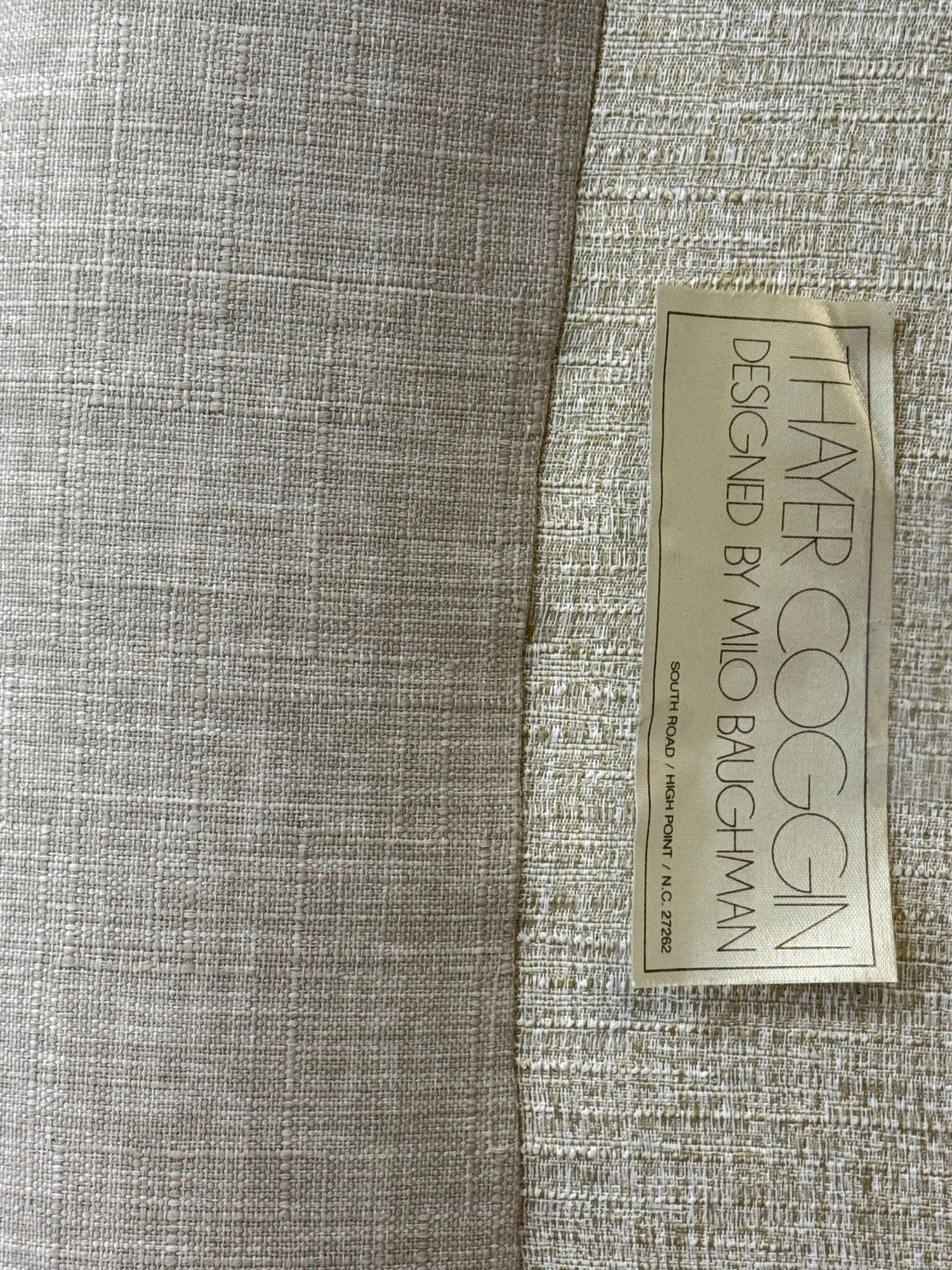 Milo Baughman, Swivel Chairs, Beige Upholstery, Walnut, USA, 1970s