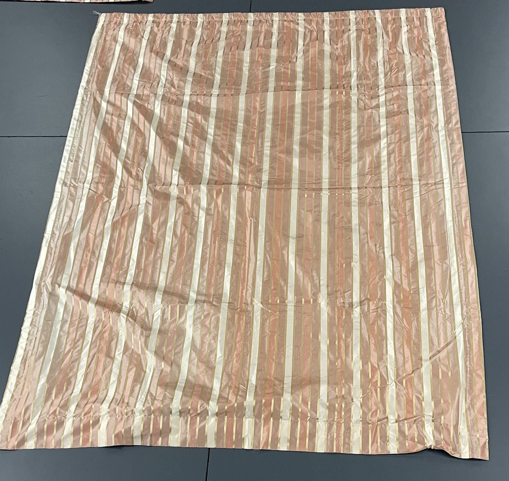 Pink Pastel Stripe Curtains, Window Treatments, Valances, Scalamandre